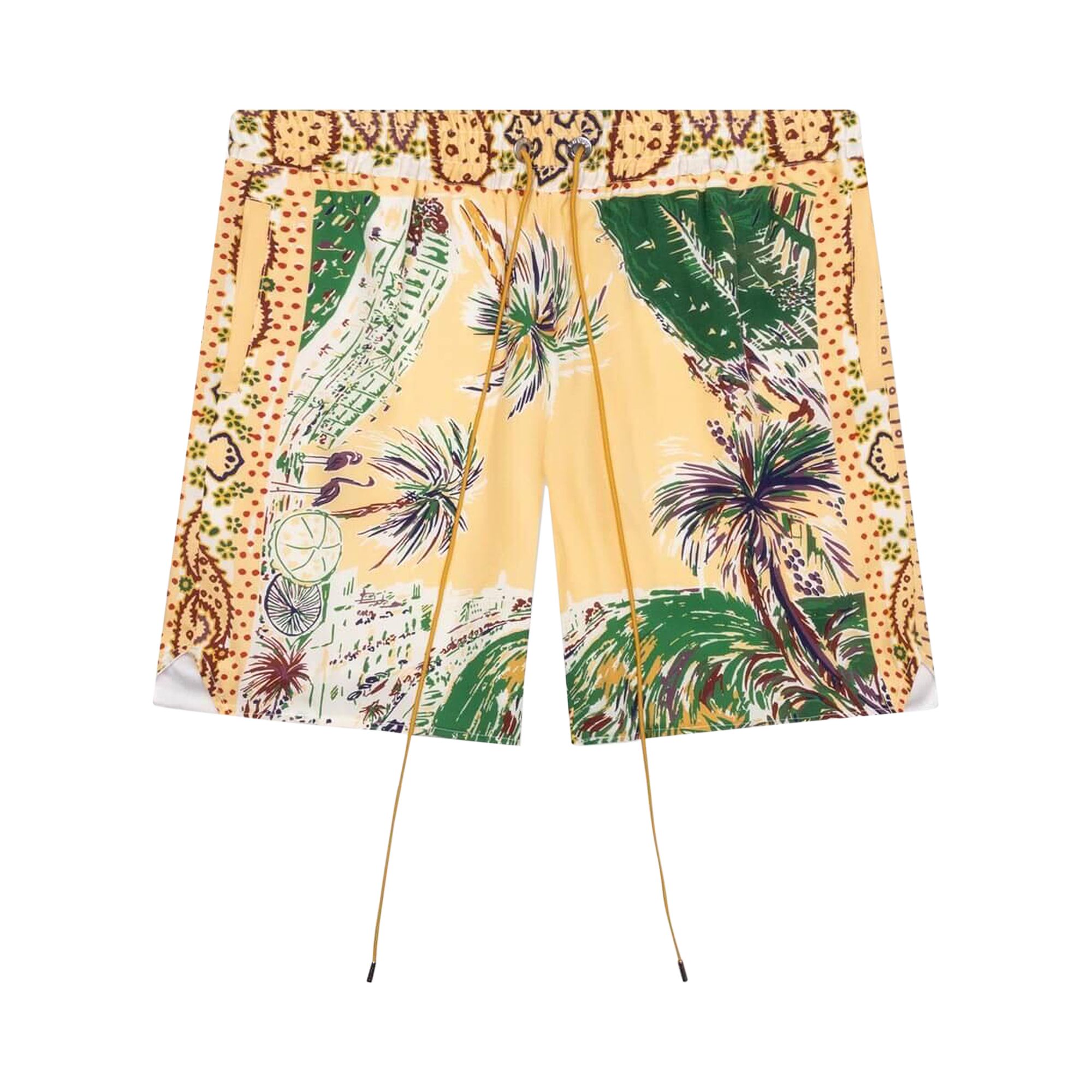 Pre-owned Rhude Palmina Silk Short 'multicolor' | Multi-color | Men's Size S