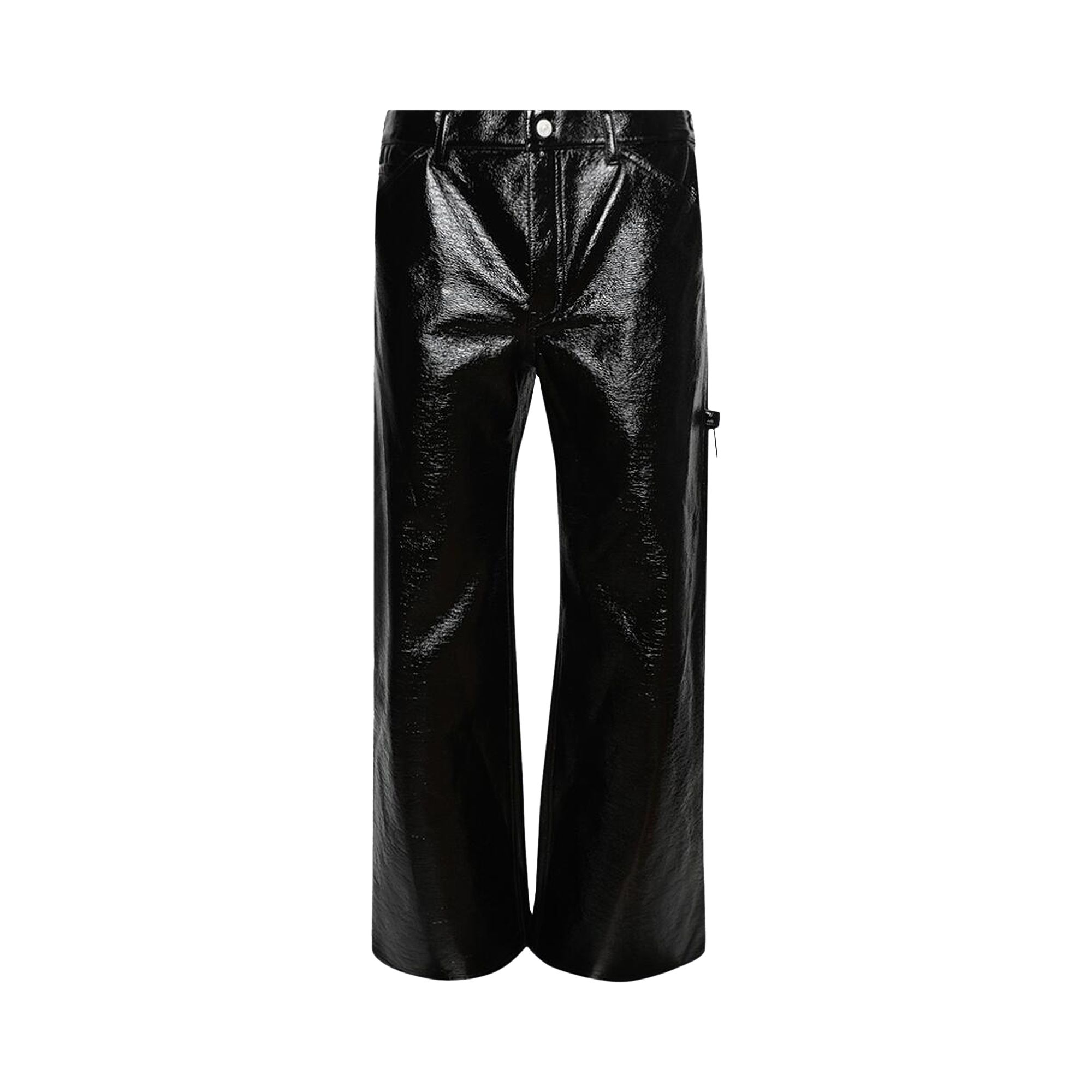 Courrèges Sailor Vinyl Baggy Pants 'Black' | Men's Size 52
