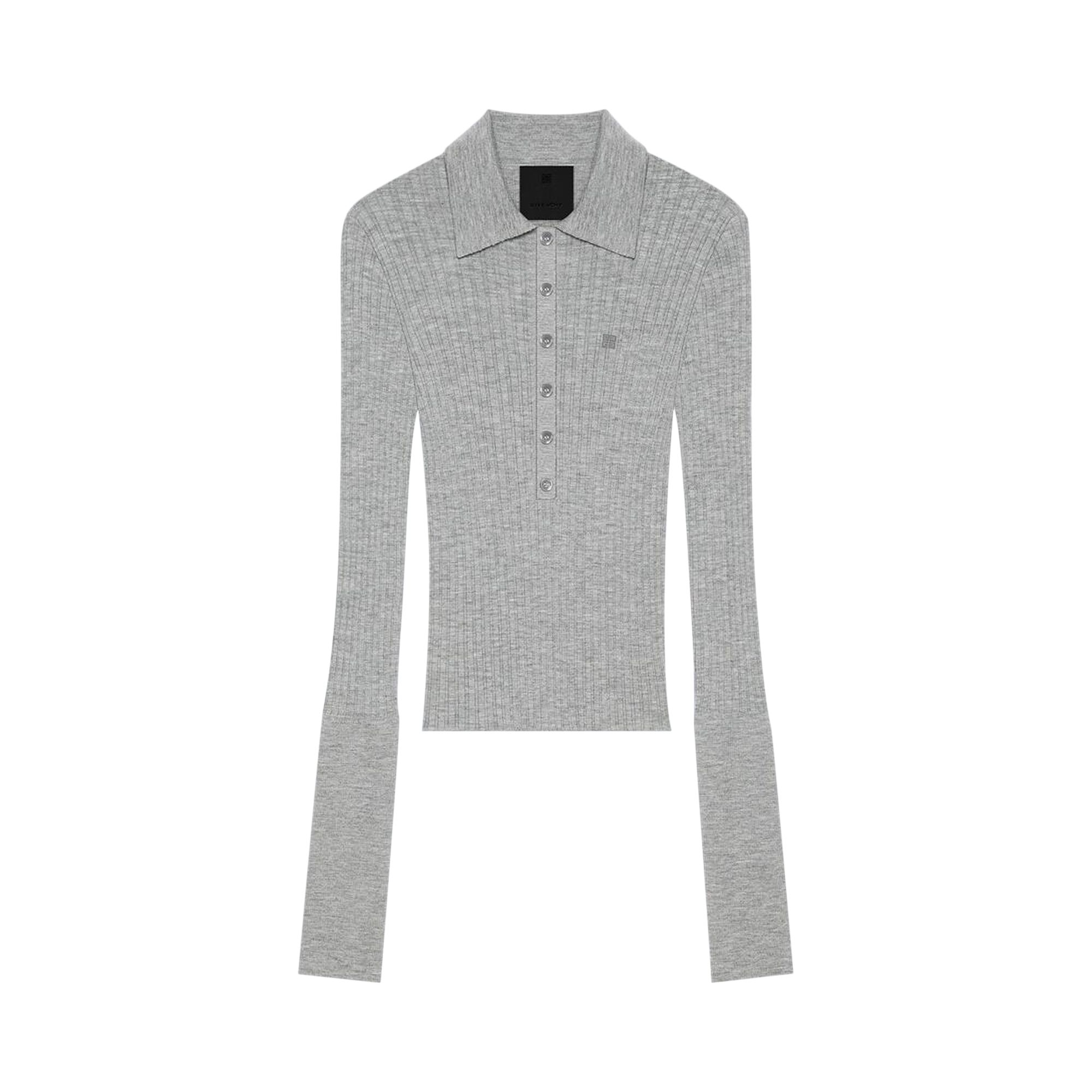 Givenchy Long-Sleeve Polo 'Heather Grey' | Women's Size S