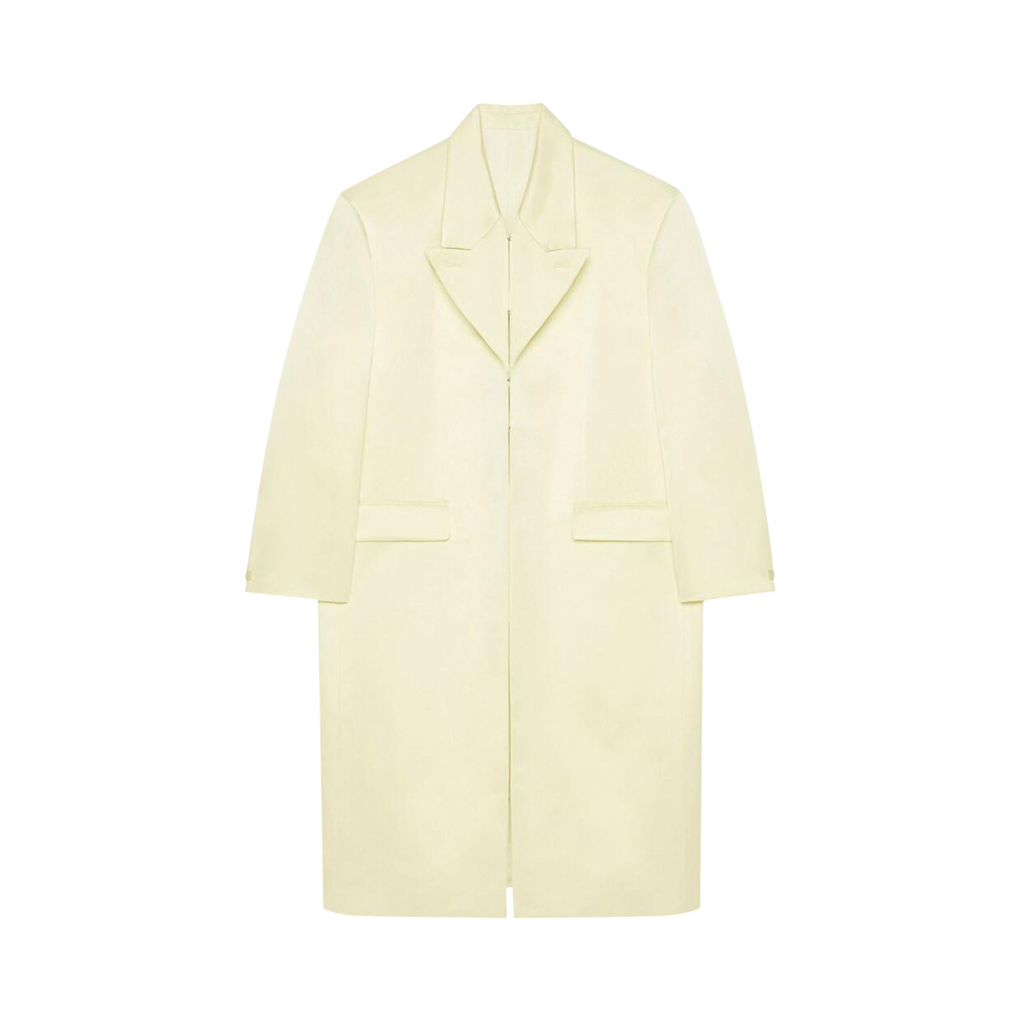 Givenchy Notched Lapel Coat 'Butter' | Yellow | Women's Size 34