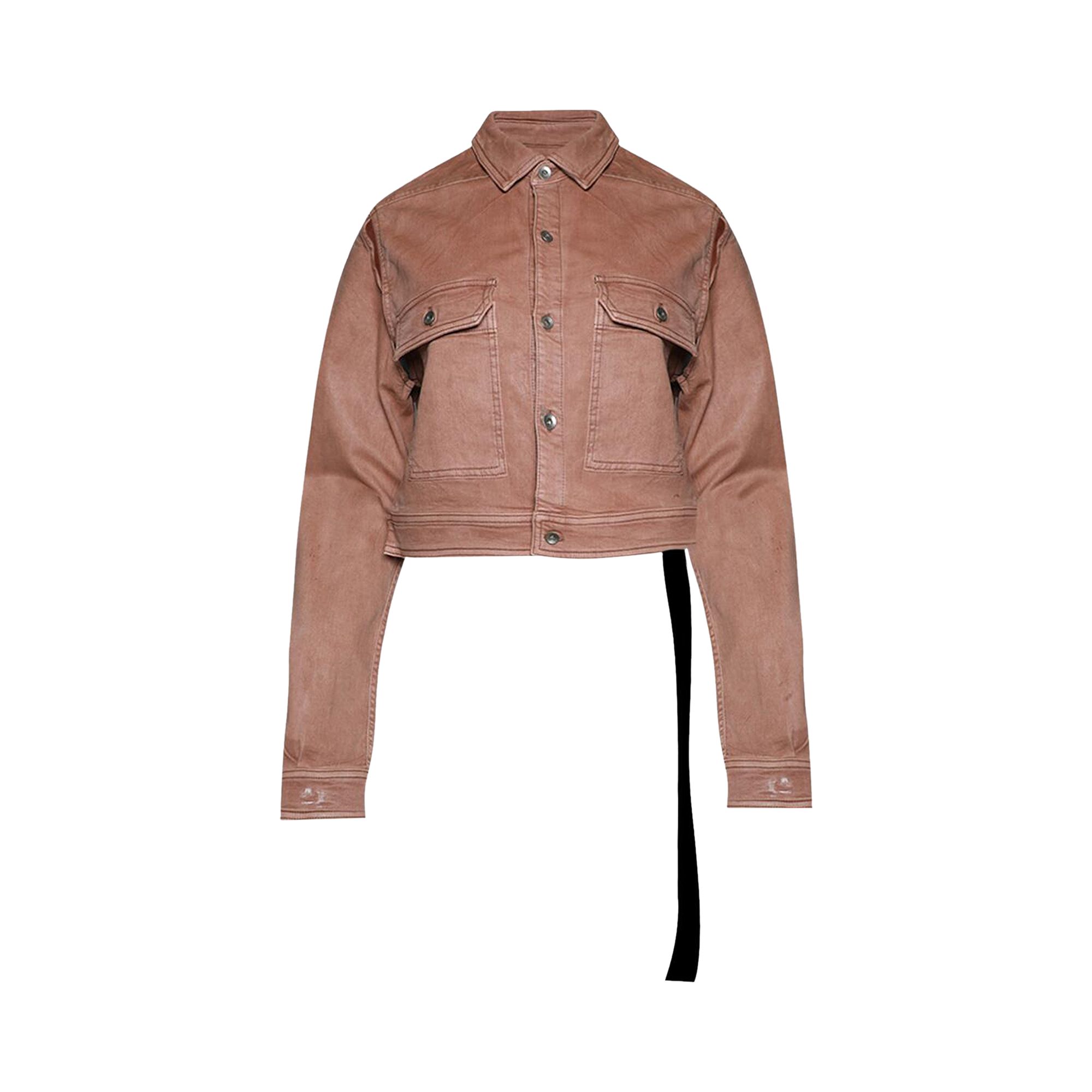 Rick Owens DRKSHDW Cape Sleeve Cropped Outershirt 'Dark Pink' | Women's Size S