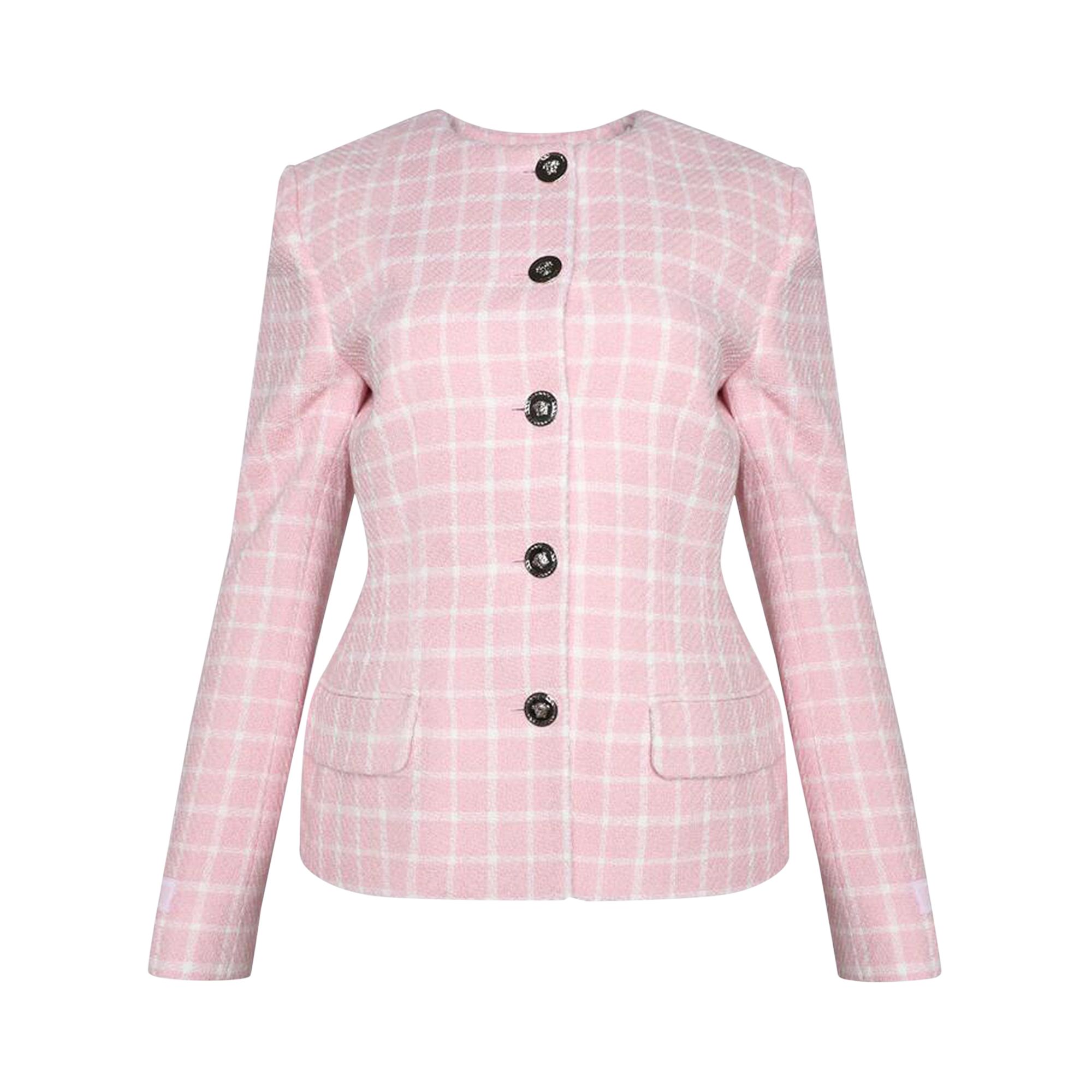 Pre-owned Versace Jacket 'pastel Pink' | Women's Size 42