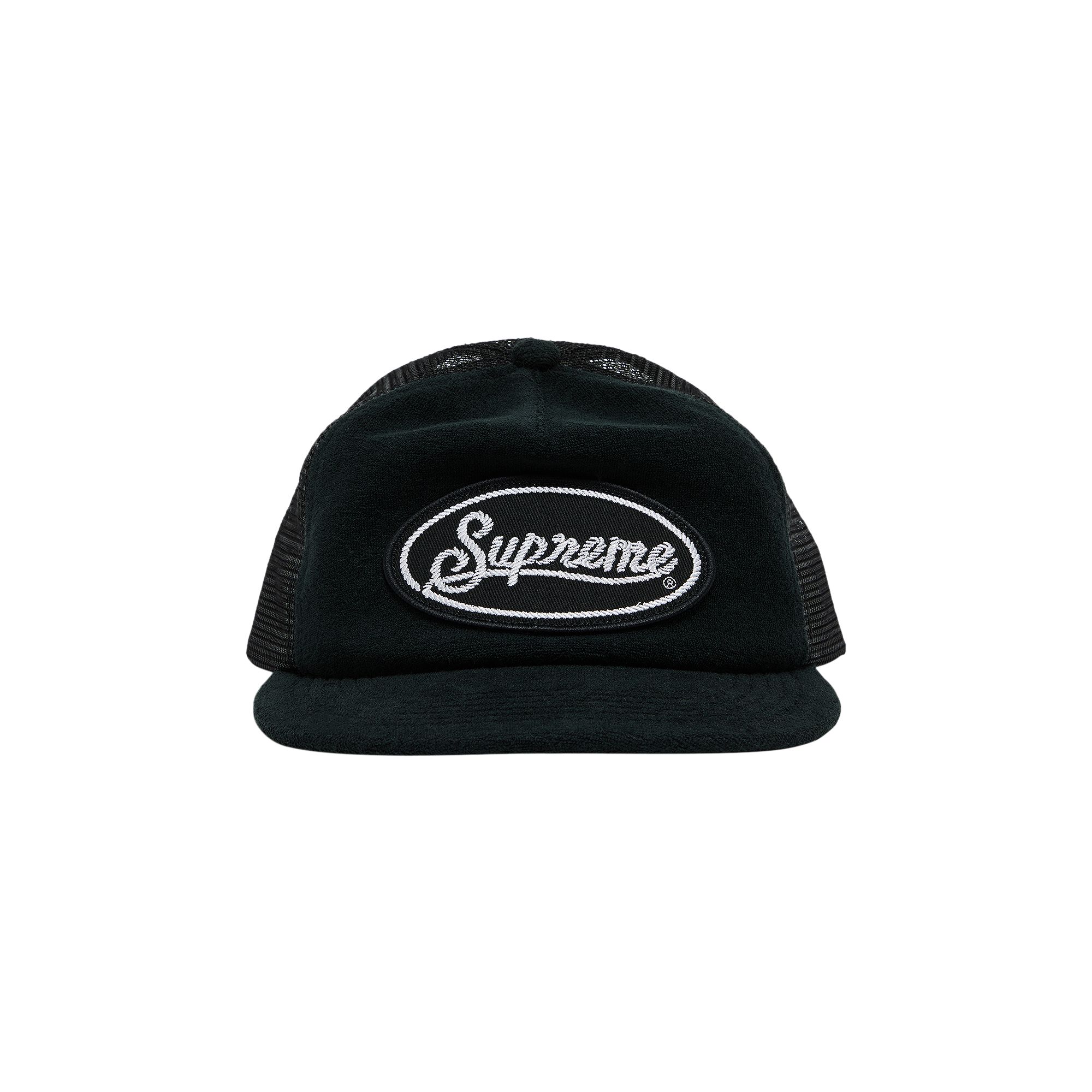 Supreme Terry Mesh Back 5-Panel 'Black' | Men's Size Onesize
