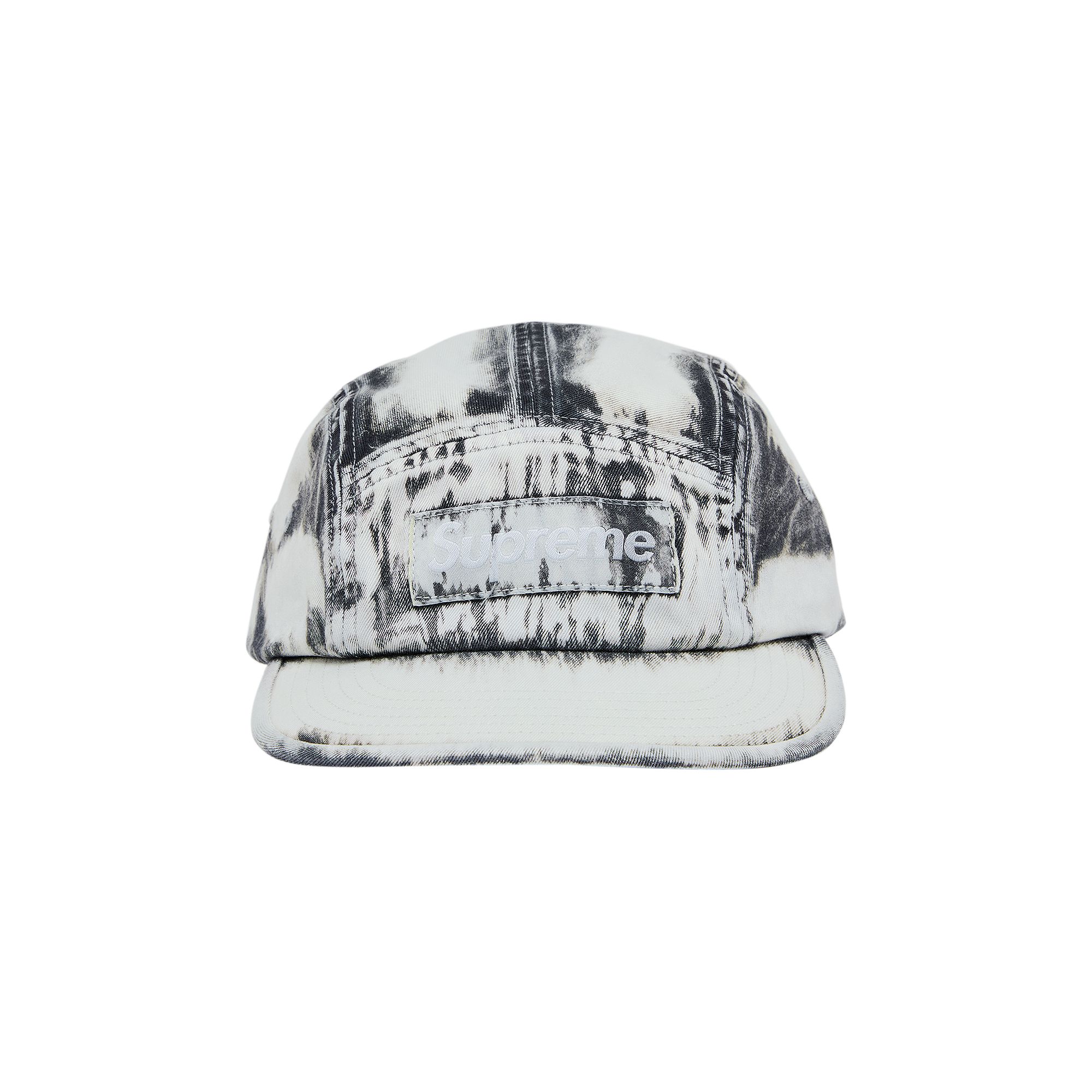 SUPREME SUPREME BLEACHED CHINO CAMP CAP 'BLACK'