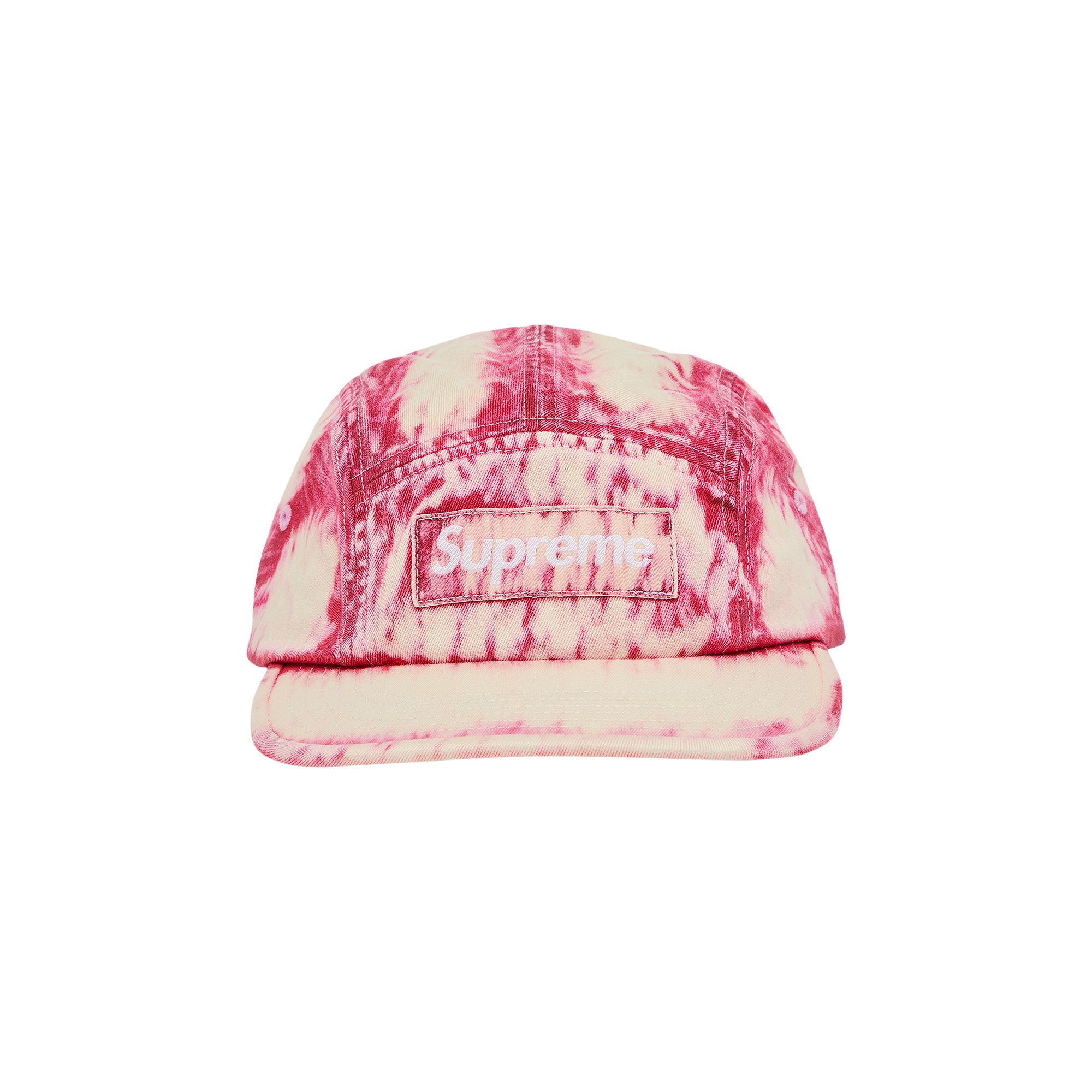 SUPREME SUPREME BLEACHED CHINO CAMP CAP 'RED'
