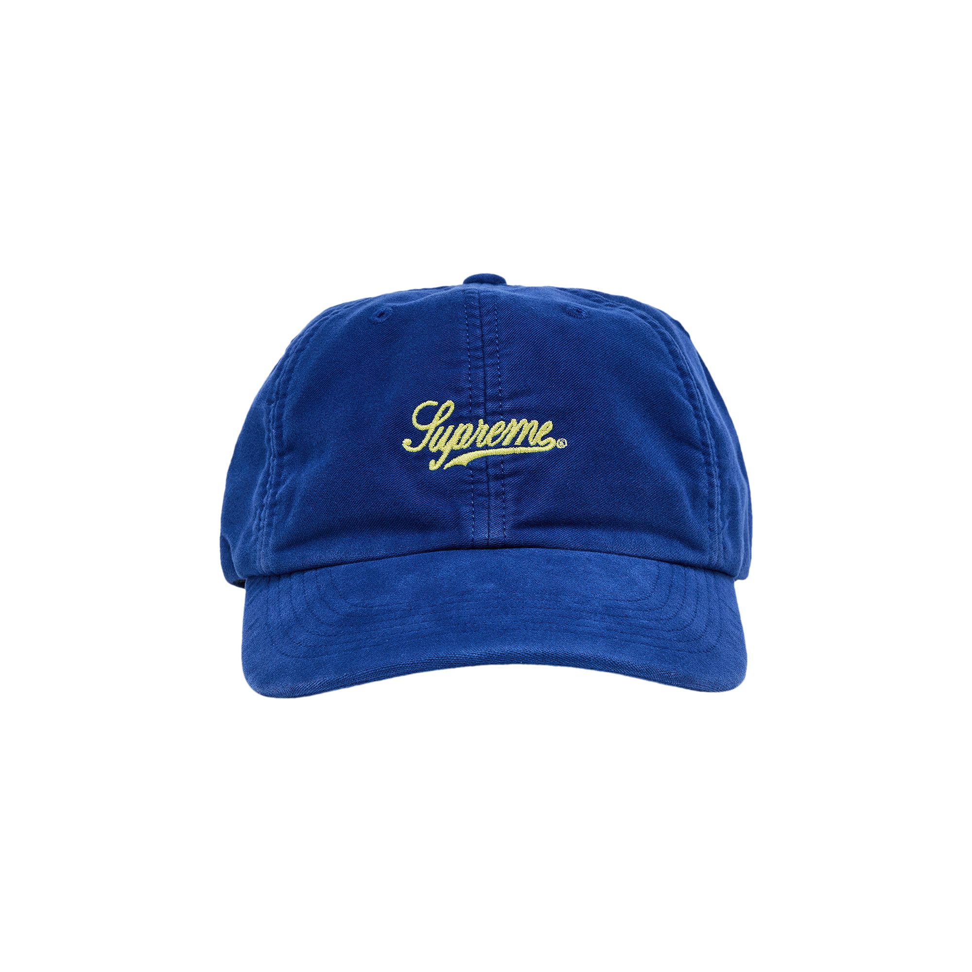 Pre-owned Supreme Lightweight Moleskin 6-panel 'blue' | Men's Size Onesize