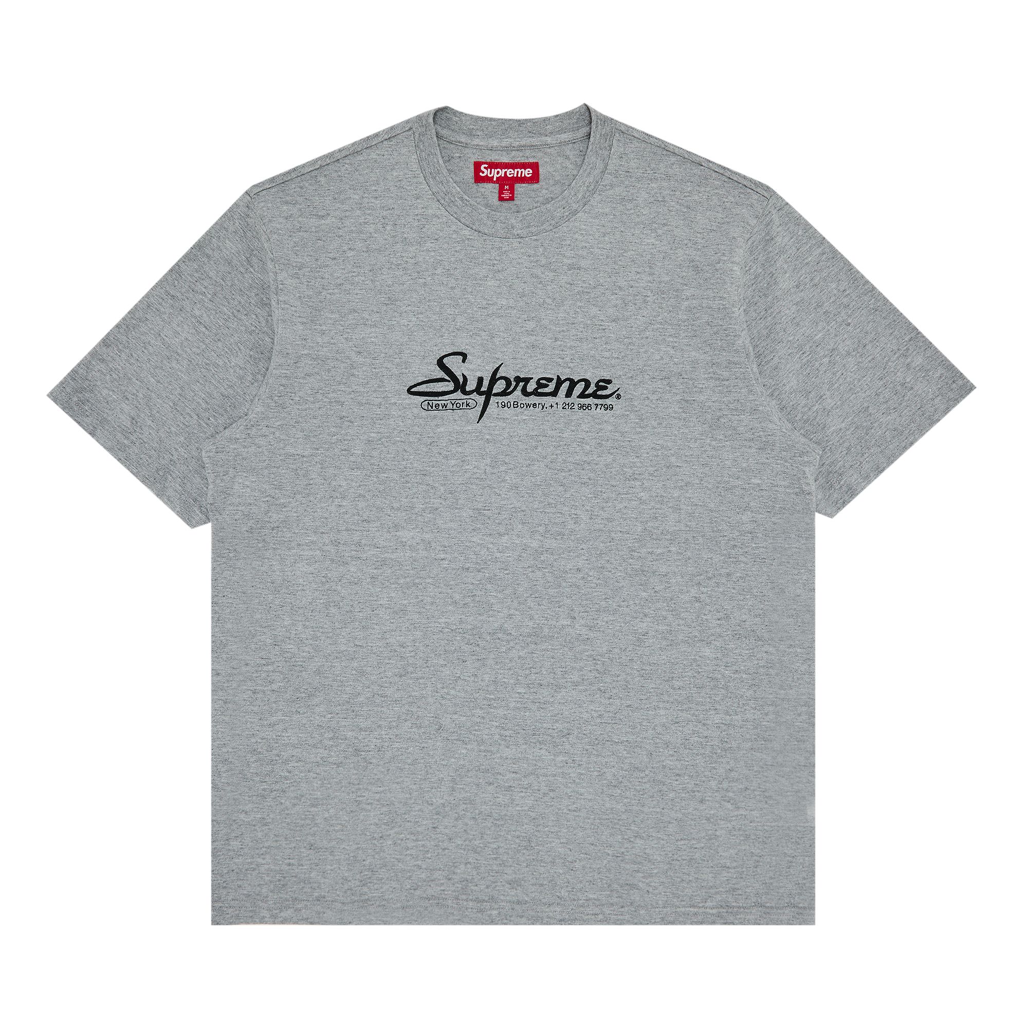 SUPREME SUPREME CONTACT SHORT-SLEEVE TOP 'HEATHER GREY'