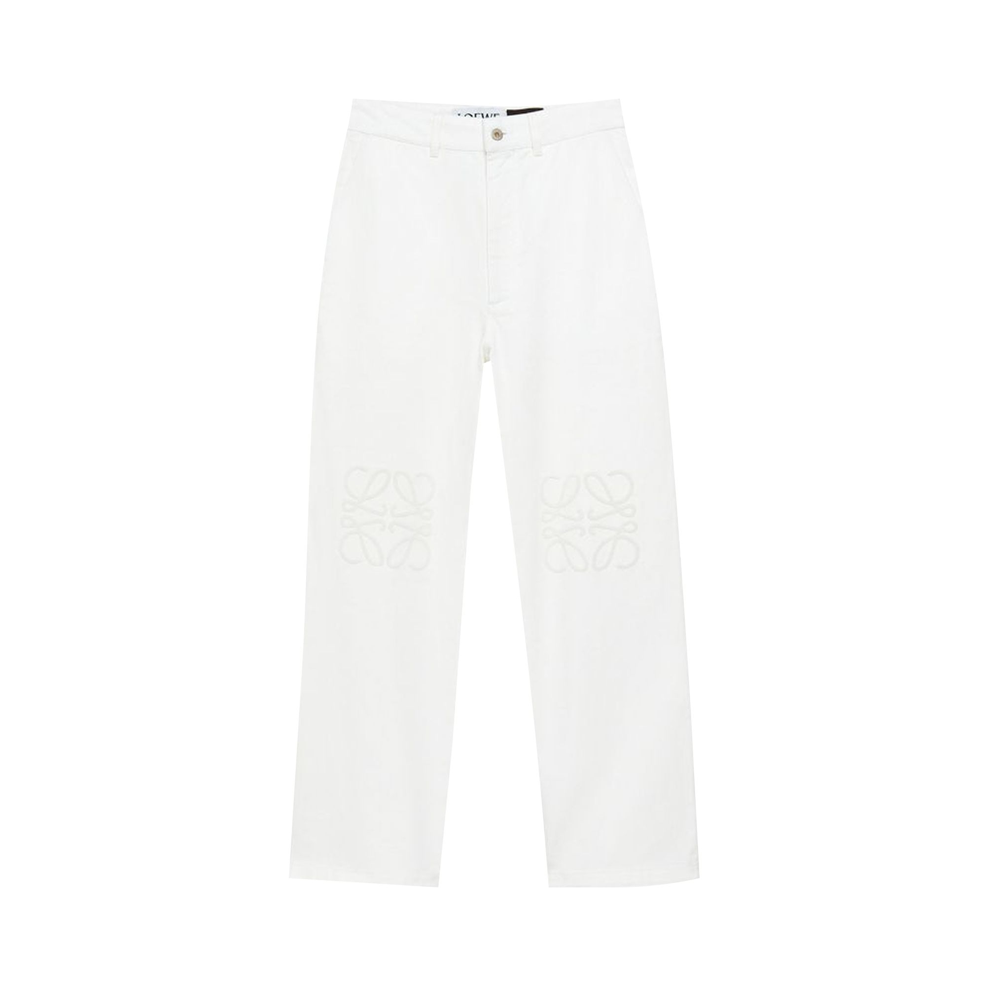 Loewe Paula's Ibiza Anagram Baggy Jeans 'White' | Women's Size 36