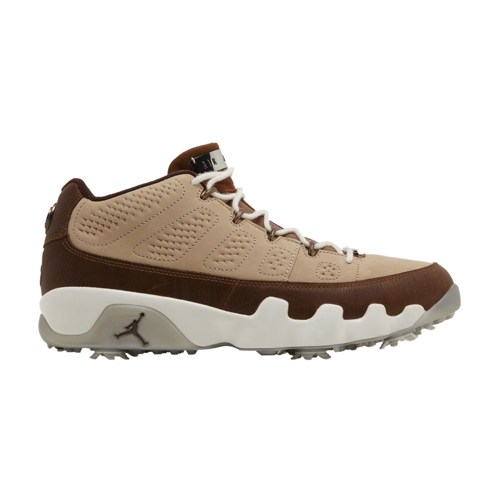 Happy Life Wood x Air Jordan 9 Low Golf 'Woodgrain' | Brown | Men's Size 14