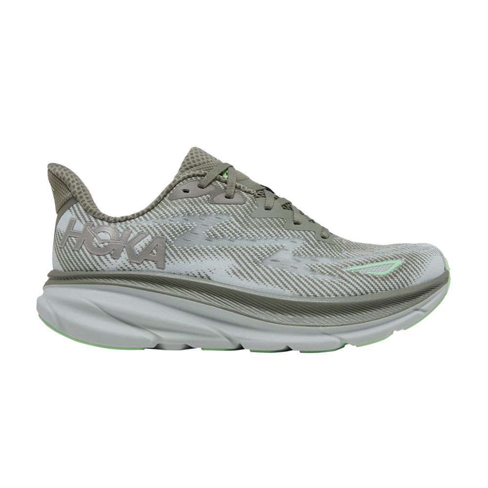 HOKA Clifton 9 'Olive Haze Mercury' | Green | Men's Size 11