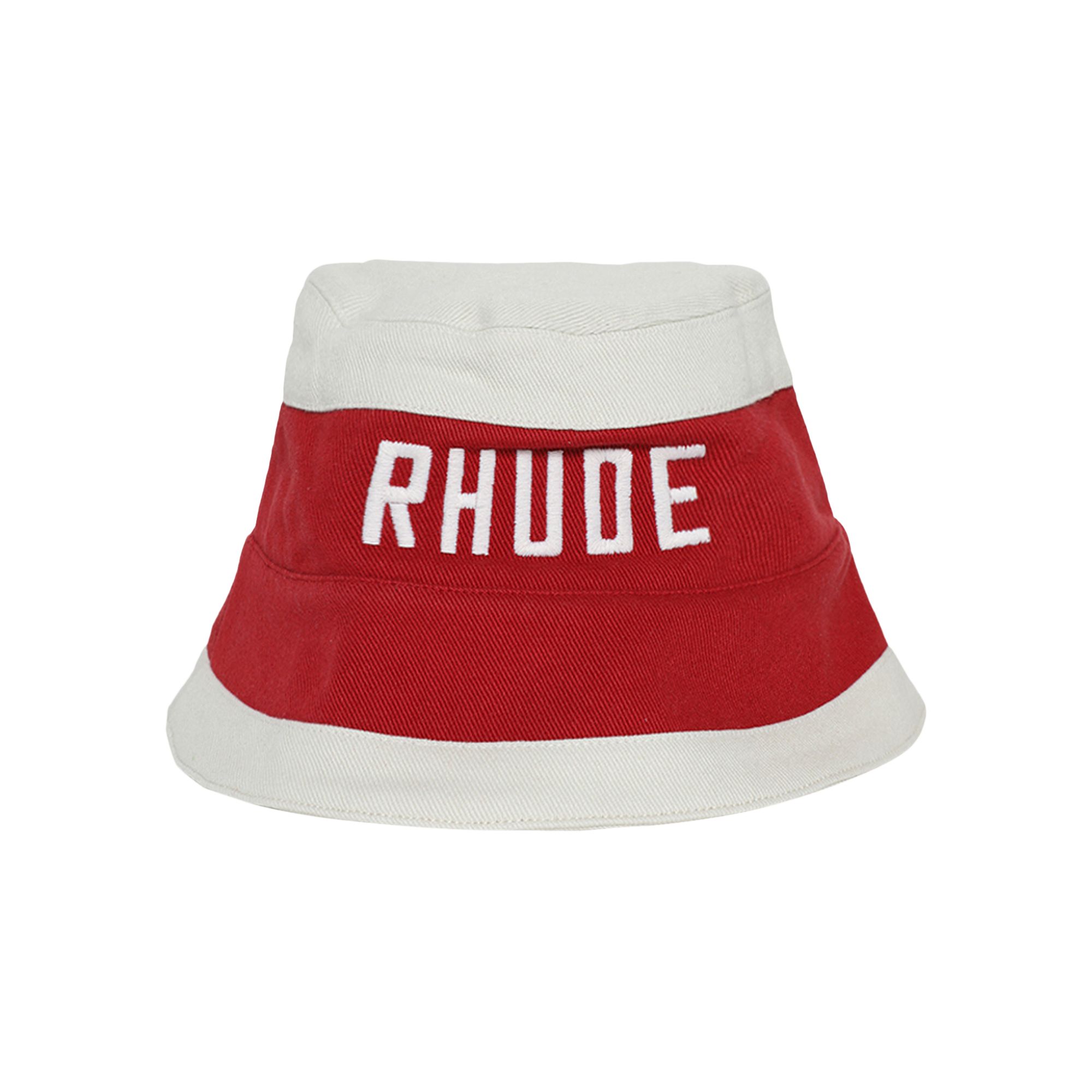 Pre-owned Rhude East Hampton Bucket Hat 'red/cream' | Men's Size Onesize