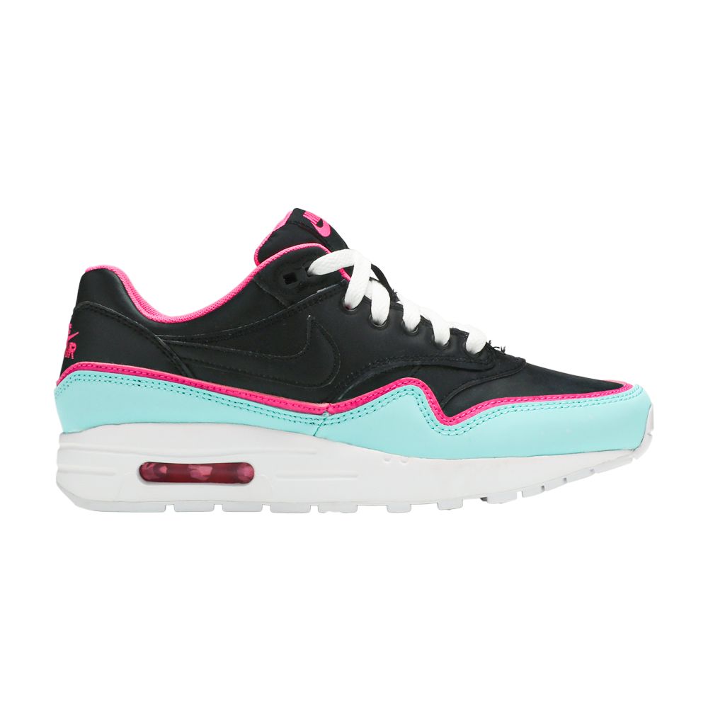 Nike Air Max 1 GS 'Double Layered - Aqua Fuchsia' | Black | Kid's Size 7