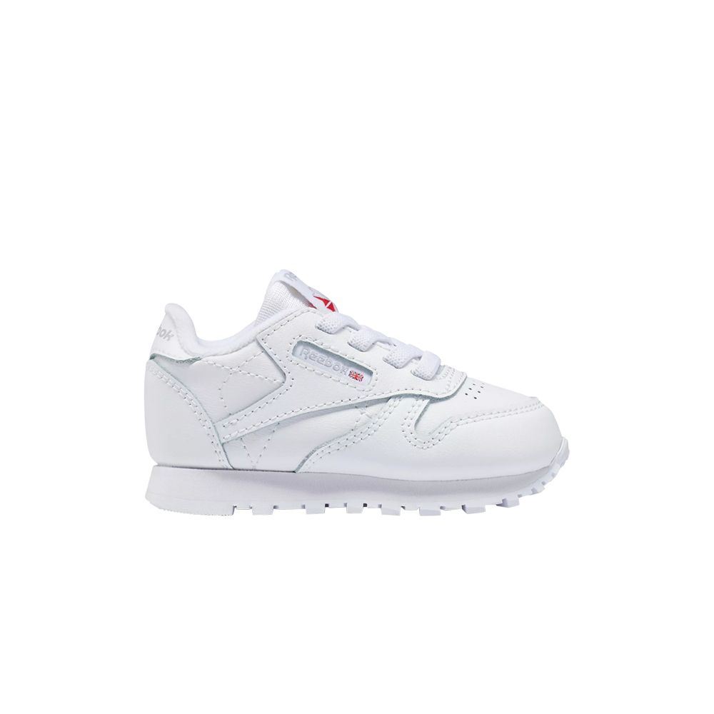 Pre-owned Reebok Classic Leather Toddler 'triple White' | Infant Size 7.5