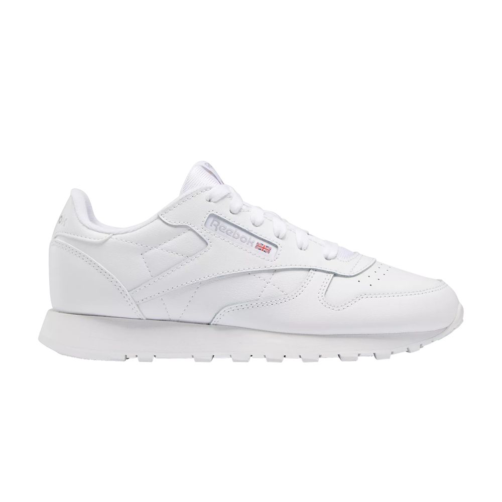 Pre-owned Reebok Classic Leather Big Kid 'triple White' | Kid's Size 6.5