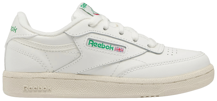 Reebok Club C Little Kid Chalk Glen Green