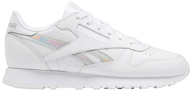 Reebok Classic Leather Big Kid White Iridescent