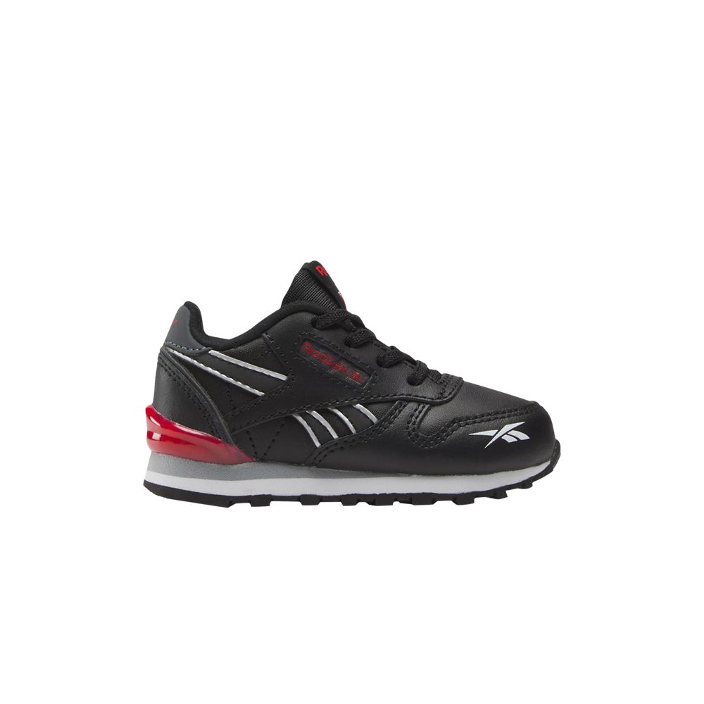 Pre-owned Reebok Classic Leather Step 'n' Flash Toddler 'black Vector Red' | Infant Size 8
