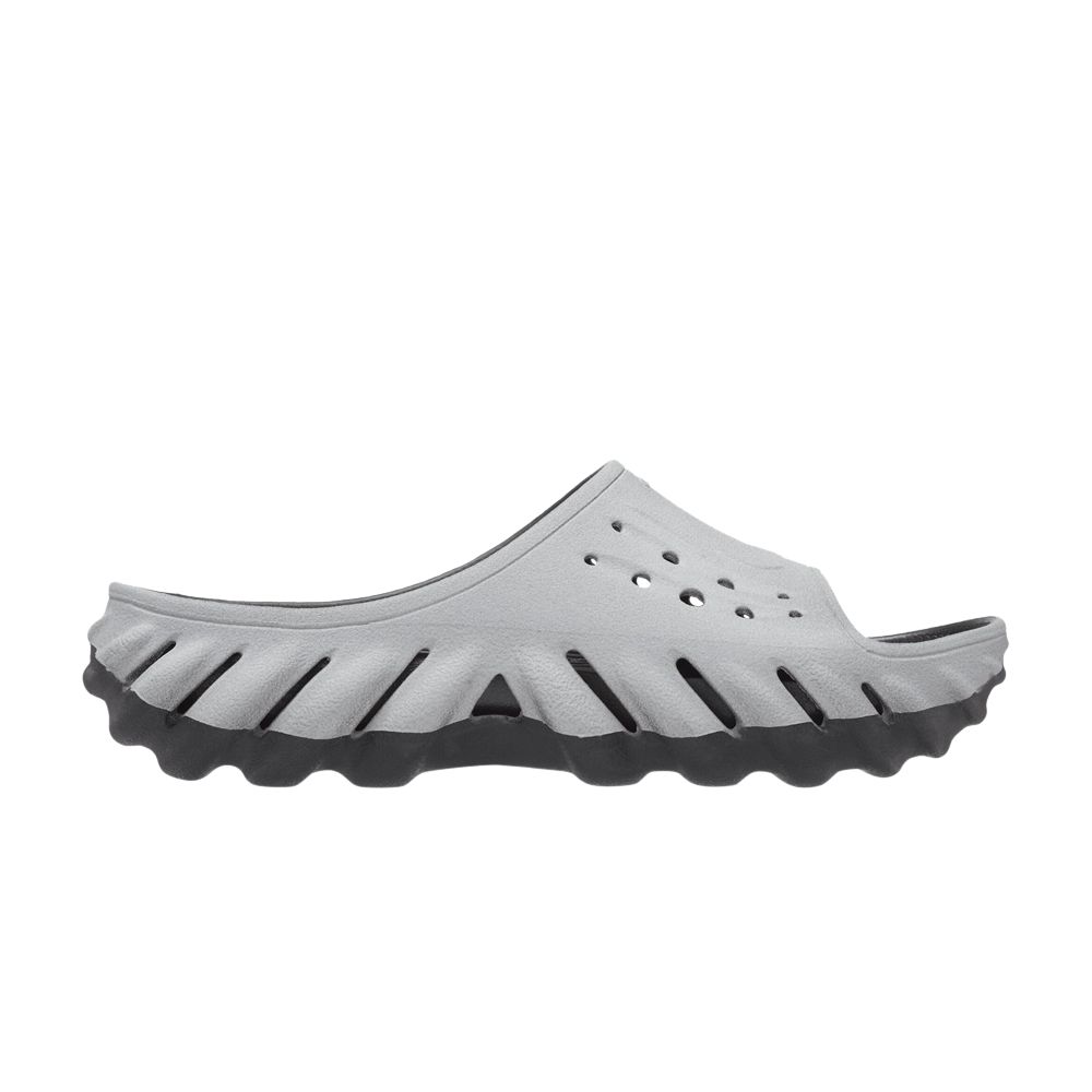 Pre-owned Crocs Echo Slide 'reflective' In Grey