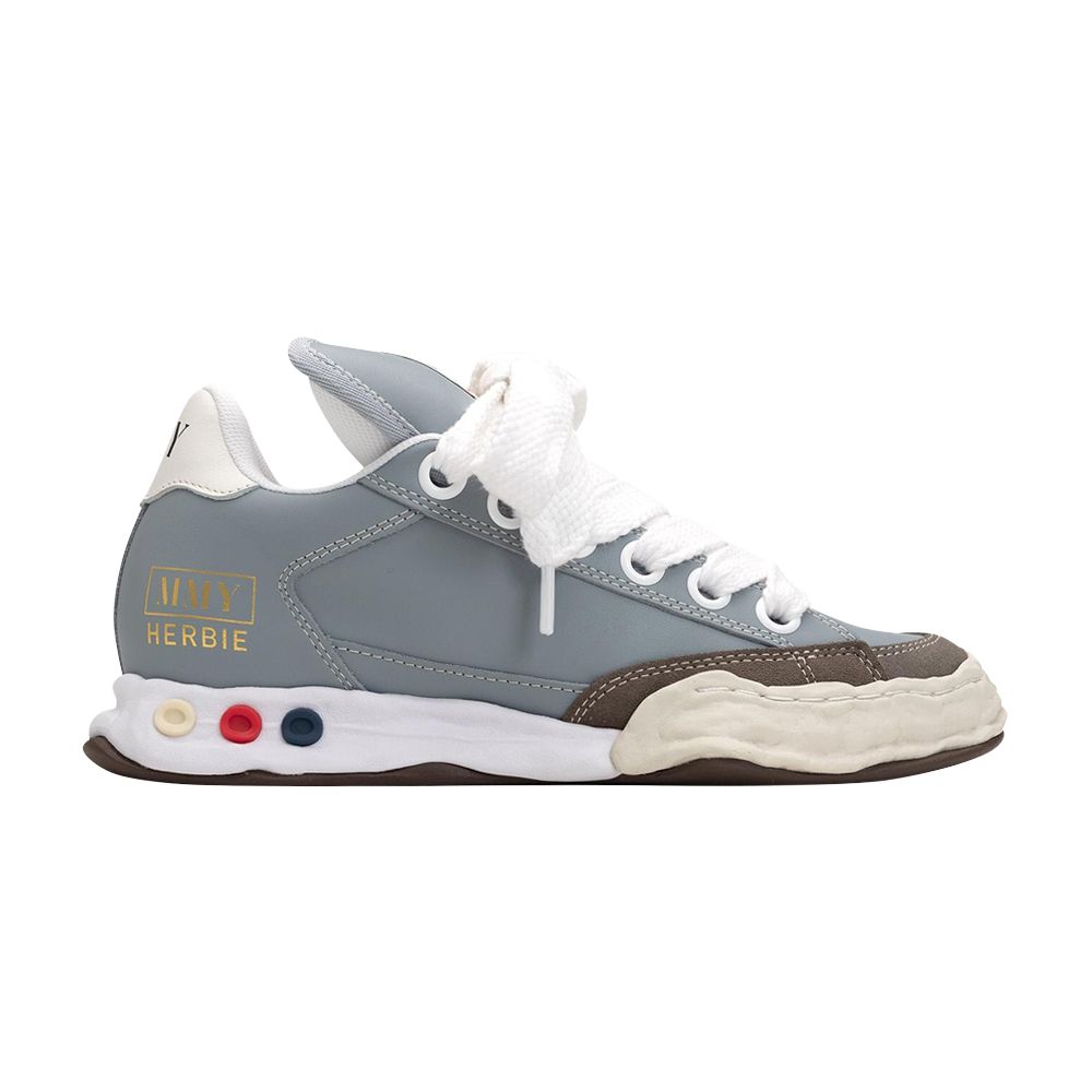 Pre-owned Miharayasuhiro Maison Mihara Yasuhiro Maison Mihara Yasuhiro Herbie Puffer Og Sole Leather Low 'grey' | Men's Size 