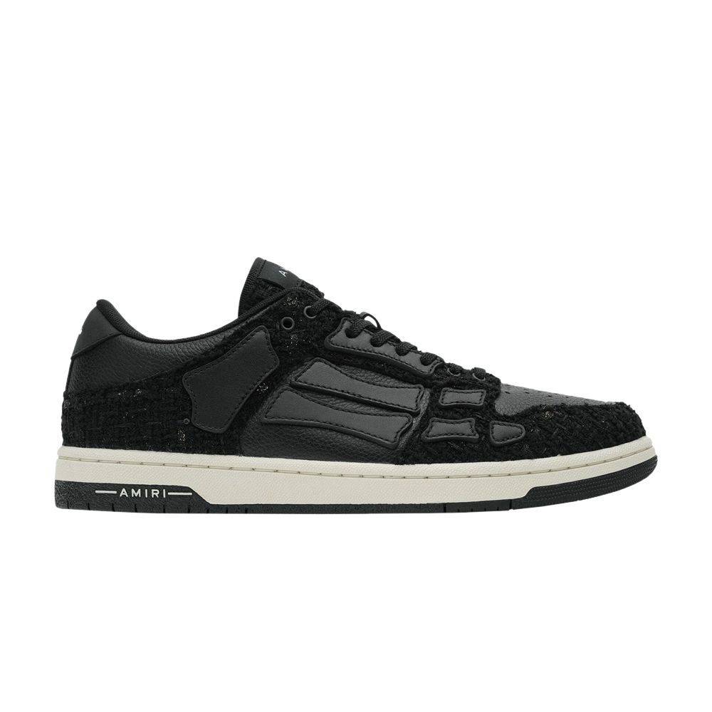 Pre-owned Amiri Boucle Skel Top Low 'black' | Men's Size 43