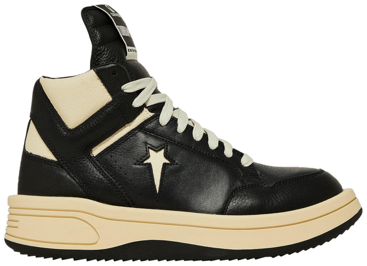 Converse x Rick Owens DRKSHDW TURBOWPN Mid 'Black Cloud Cream'