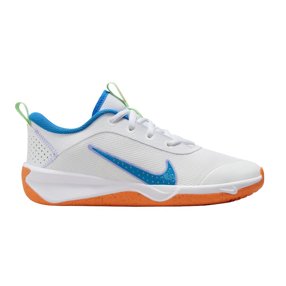 Pre-owned Nike Omni Multi-court Gs 'white Photo Blue' | Kid's Size 5.5