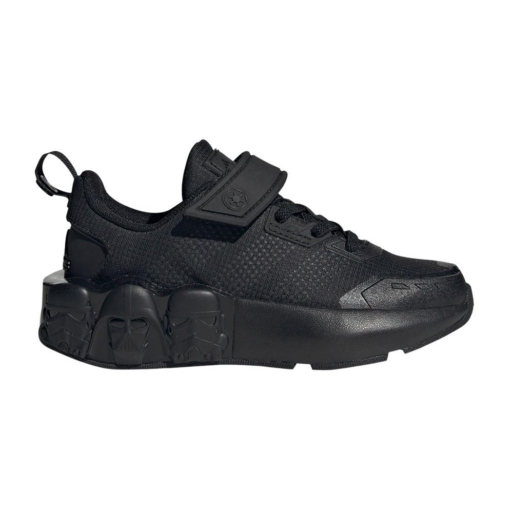 Pre-owned Adidas Originals Adidas Star Wars X Tech Runner K 'darth Vader And Storm Troopers - Black' | Kid's Size 12.5