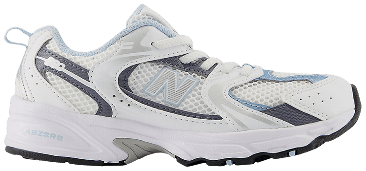 New Balance 530 Little Kid Wide White Dark Arctic Grey