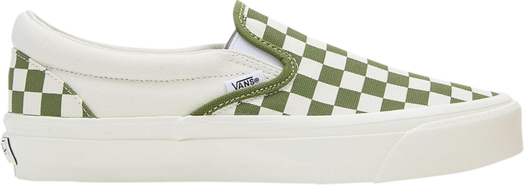 Premium Slip On 98 Checkerboard   Pesto Green