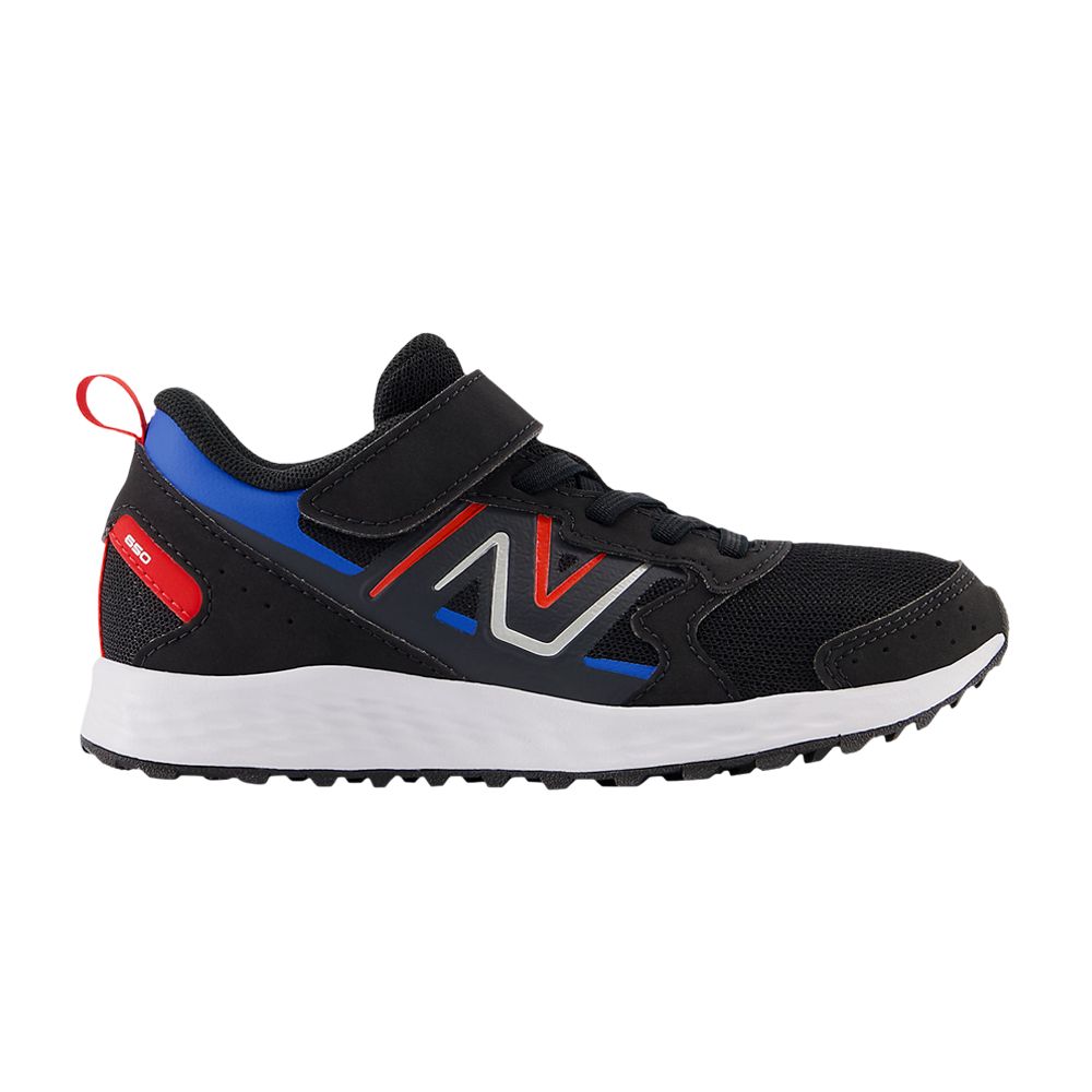 New Balance Fresh Foam 650 Bungee Lace Top Strap Big Kid Wide 'Black Team Red' | Kid's Size 3