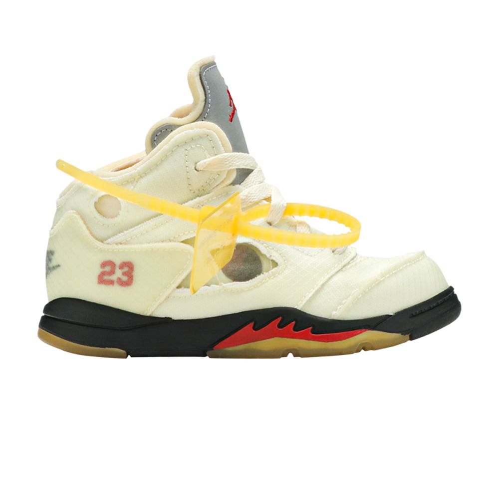 Off-White x Air Jordan 5 Retro SP TD 'Sail' | Cream | Infant Size 6