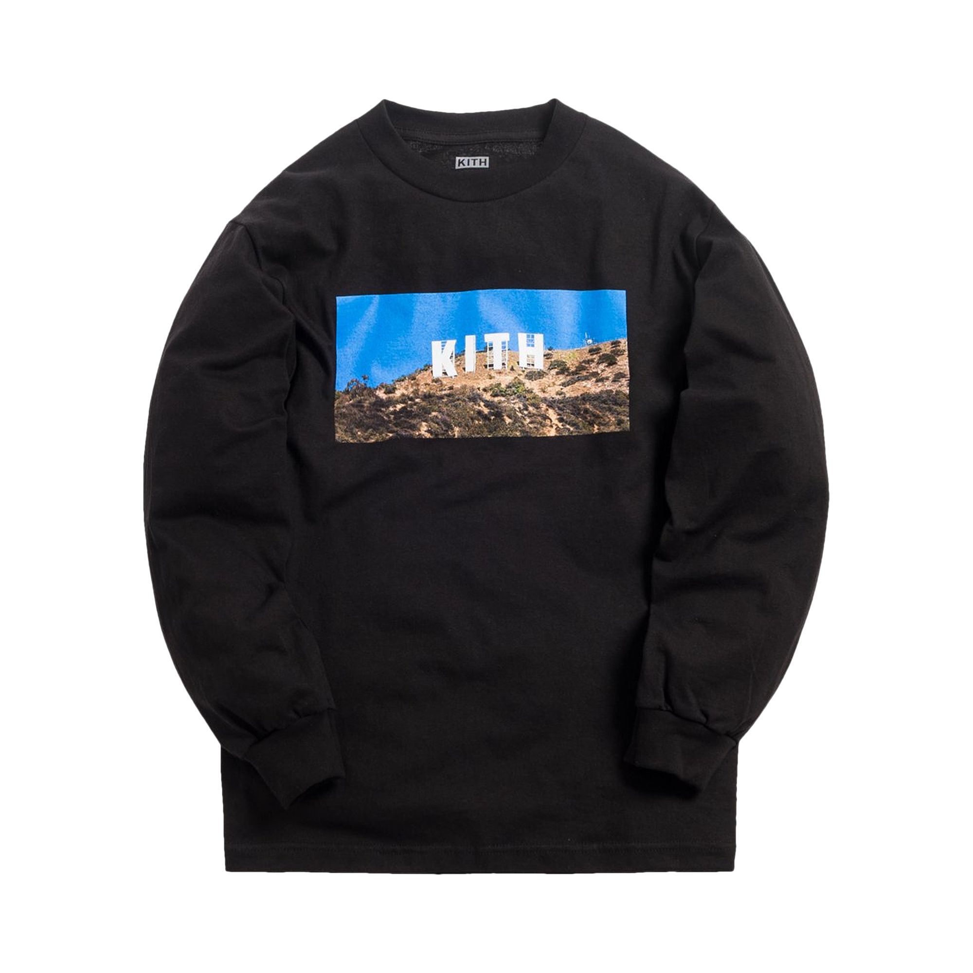 Pre-owned Kith Hollywood Long-sleeve T-shirt 'black' | Men's Size M