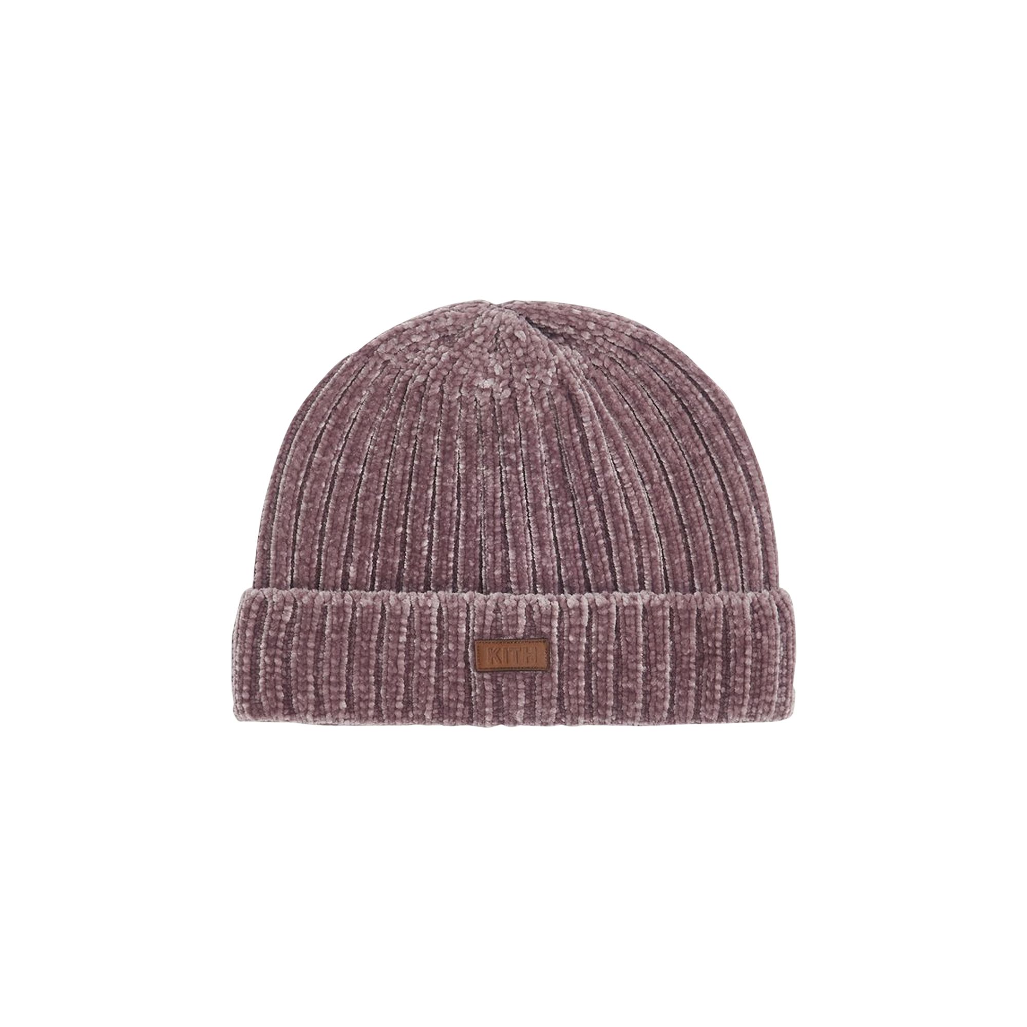 Pre-owned Kith Chenille Beanie 'driftwood' | Purple | Men's Size Onesize