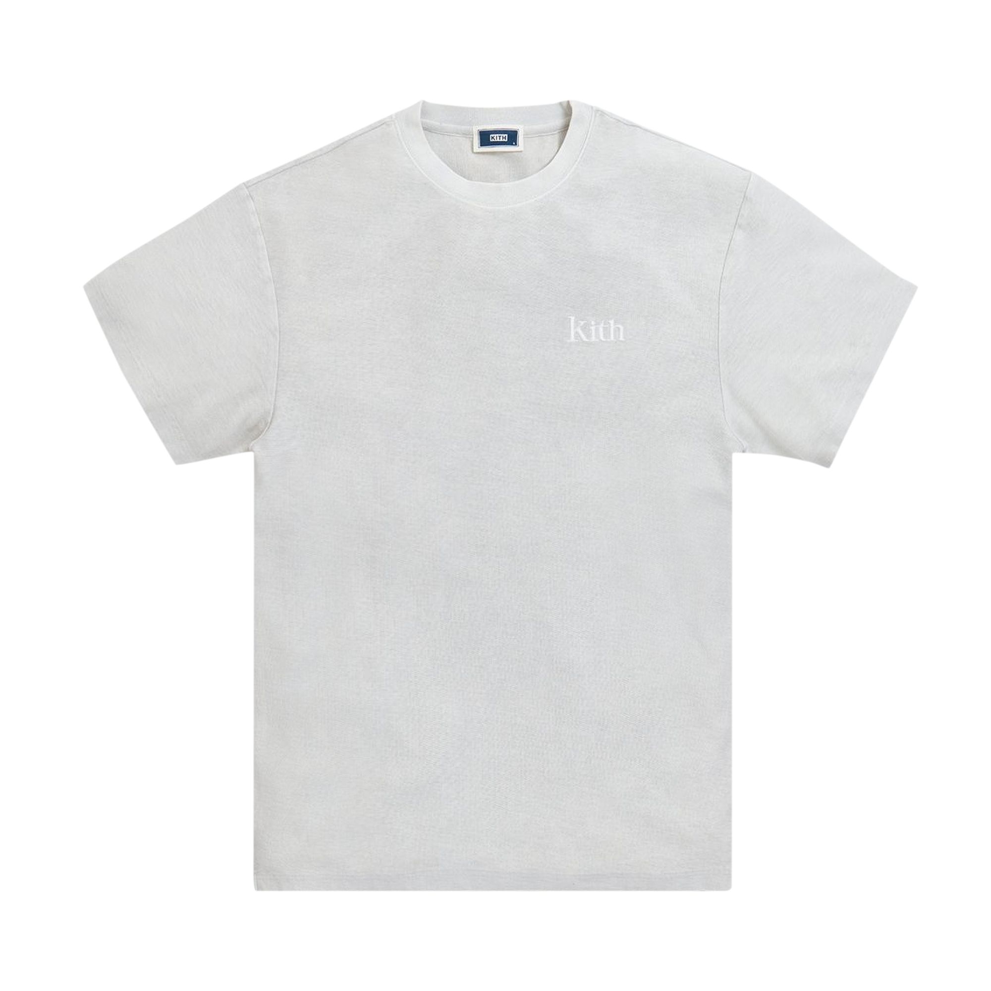 Pre-owned Kith Crystal Wash Tee 'oyster Mushroom' | Grey | Men's Size L In Gray