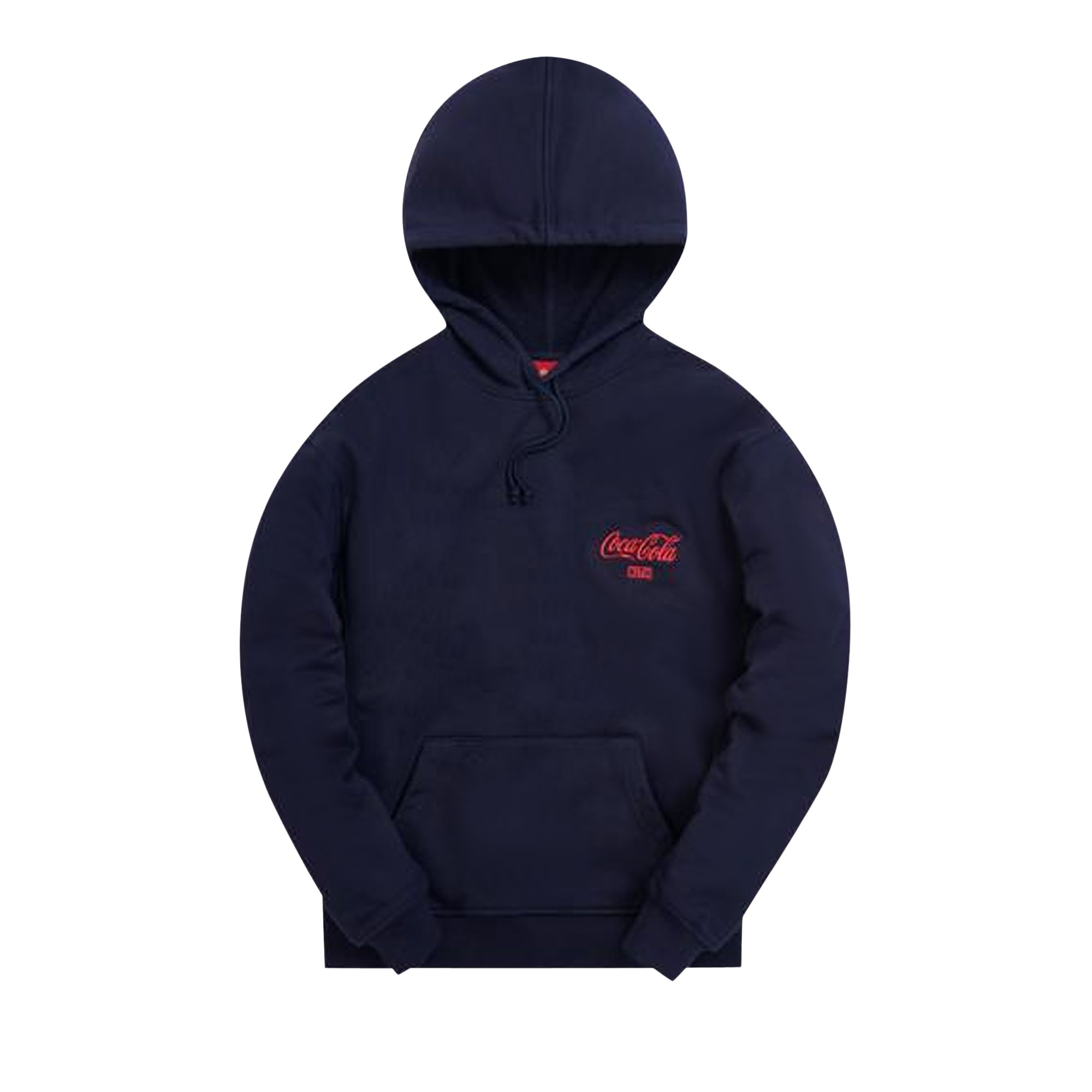 Kith x Coca-Cola Ribbon Logo Hoodie 'Navy' | Blue | Men's Size M