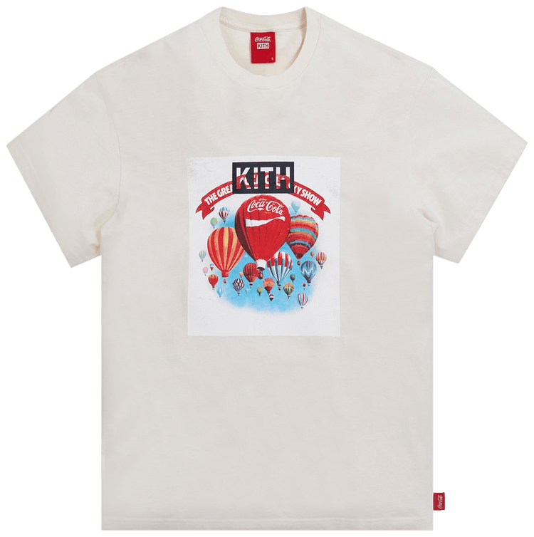 ☆ KITH x COCA-COLA ‘Balloon’ vintage tee コラボTシャツ ☆ Kith x Coca-Cola Smile Vintage Tee White Men's - SS20 - US