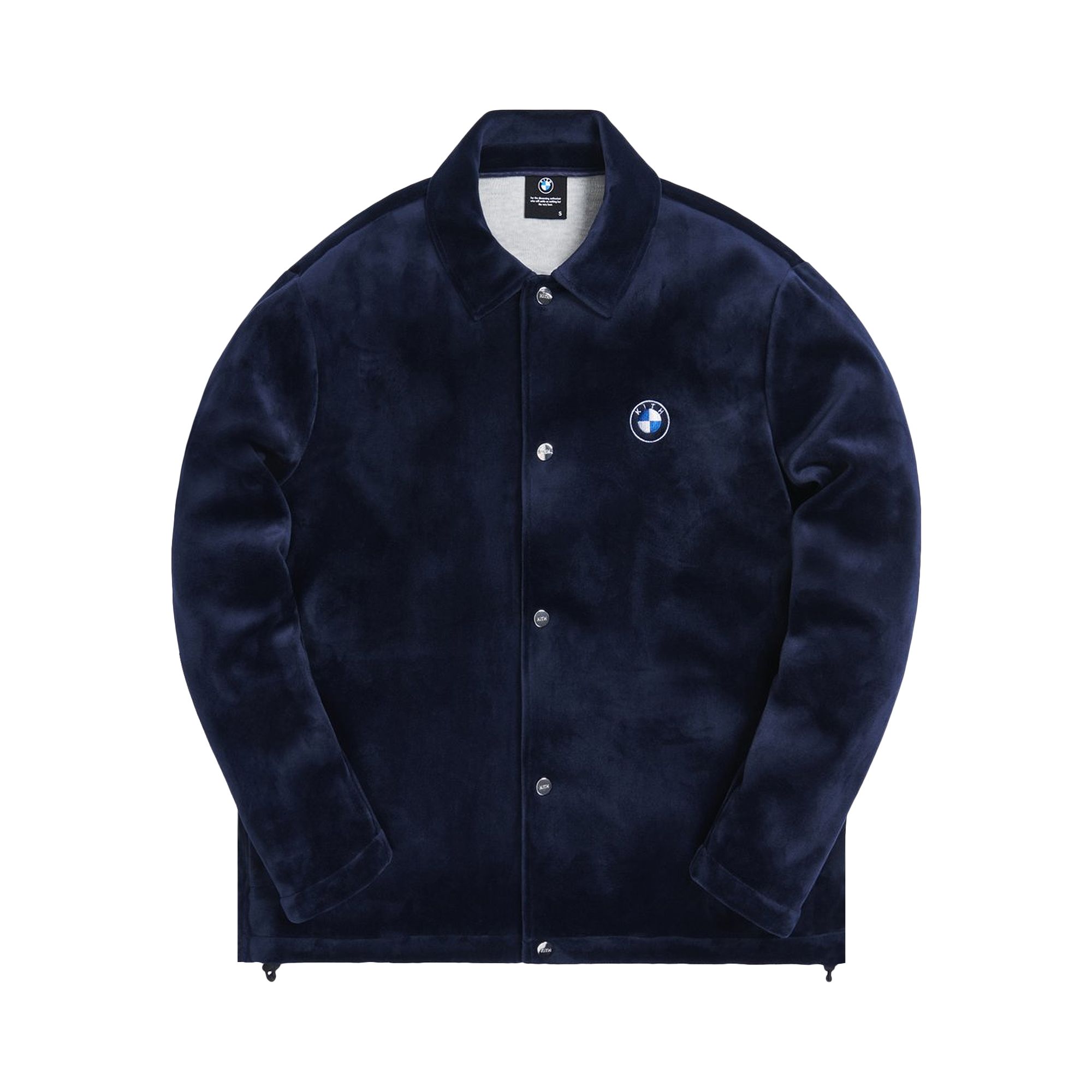 Pre-owned Kith For Bmw Velour Coaches Jacket 'navy' | Blue | Men's Size L