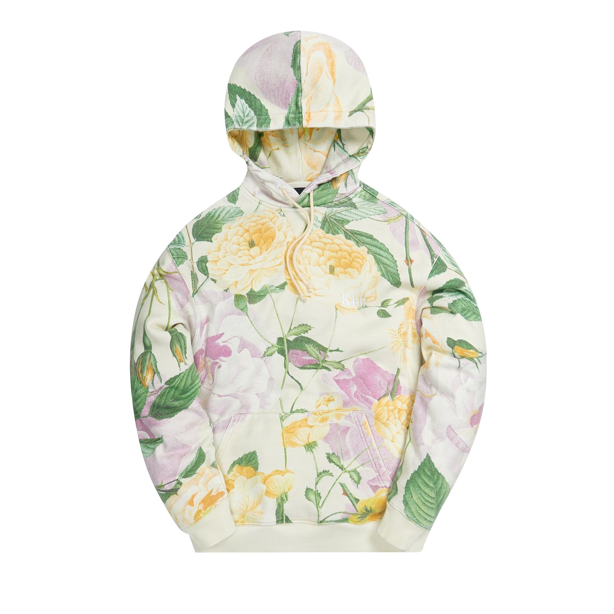 Kith Peony Print Hoodie 'Yellow' | Men's Size L