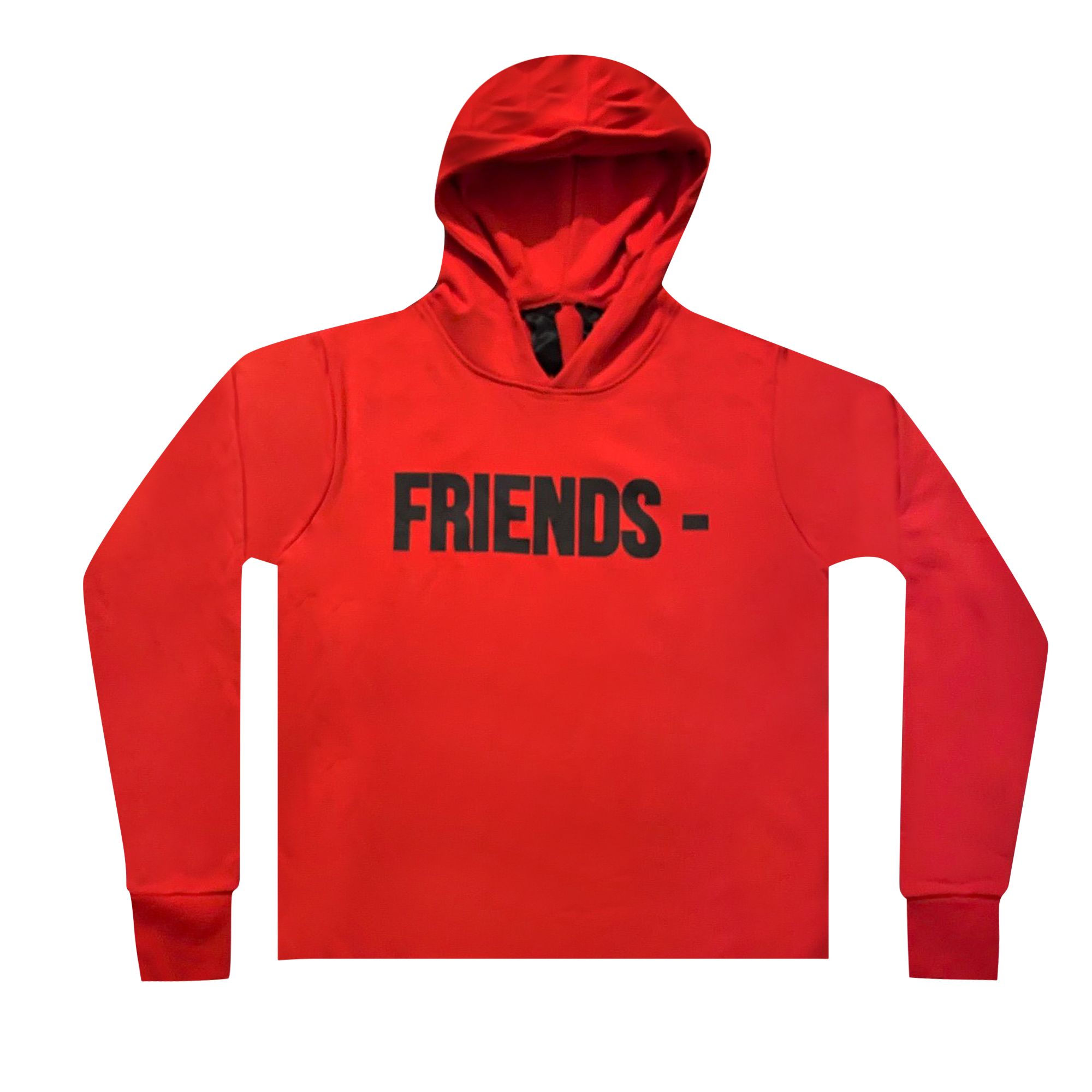 Vlone Friends Hoodie 'Red/Black' | Men's Size S