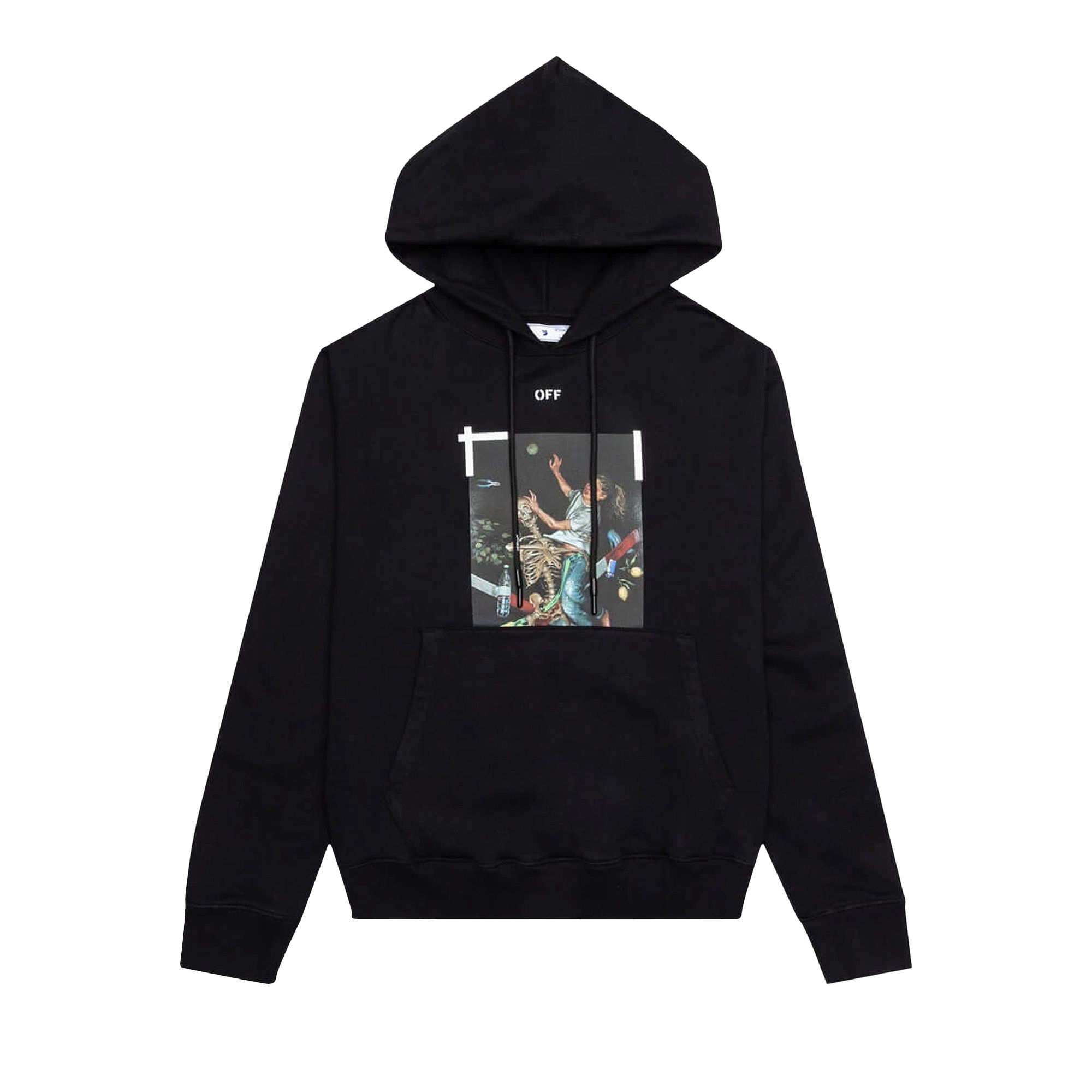 Off-White Pascal Print Slim Hoodie 'Black/White' | Men's Size M