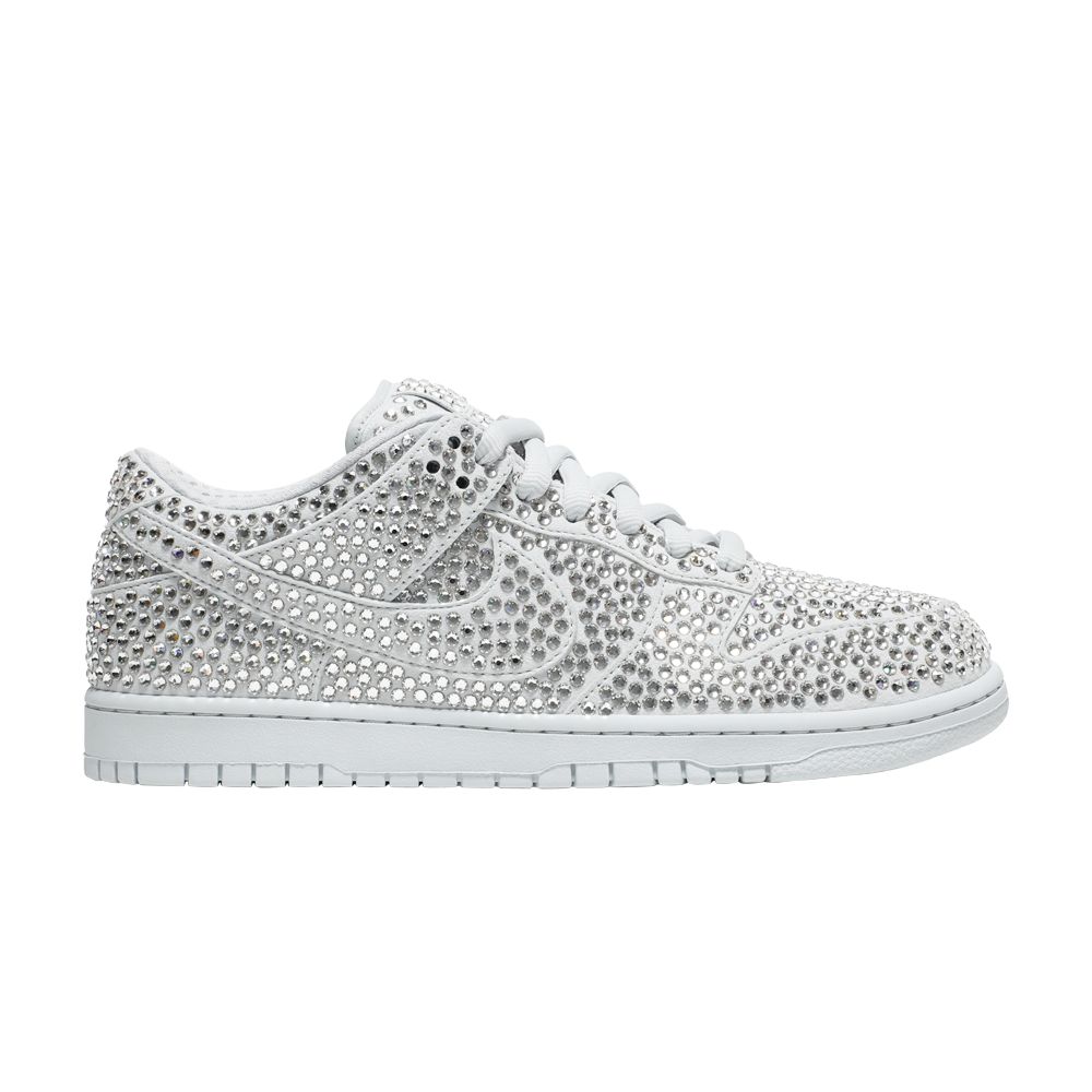 Nike Cactus Plant Flea Market x Swarovski x Dunk Low 'Pure Platinum' | White | Men's Size 8.5