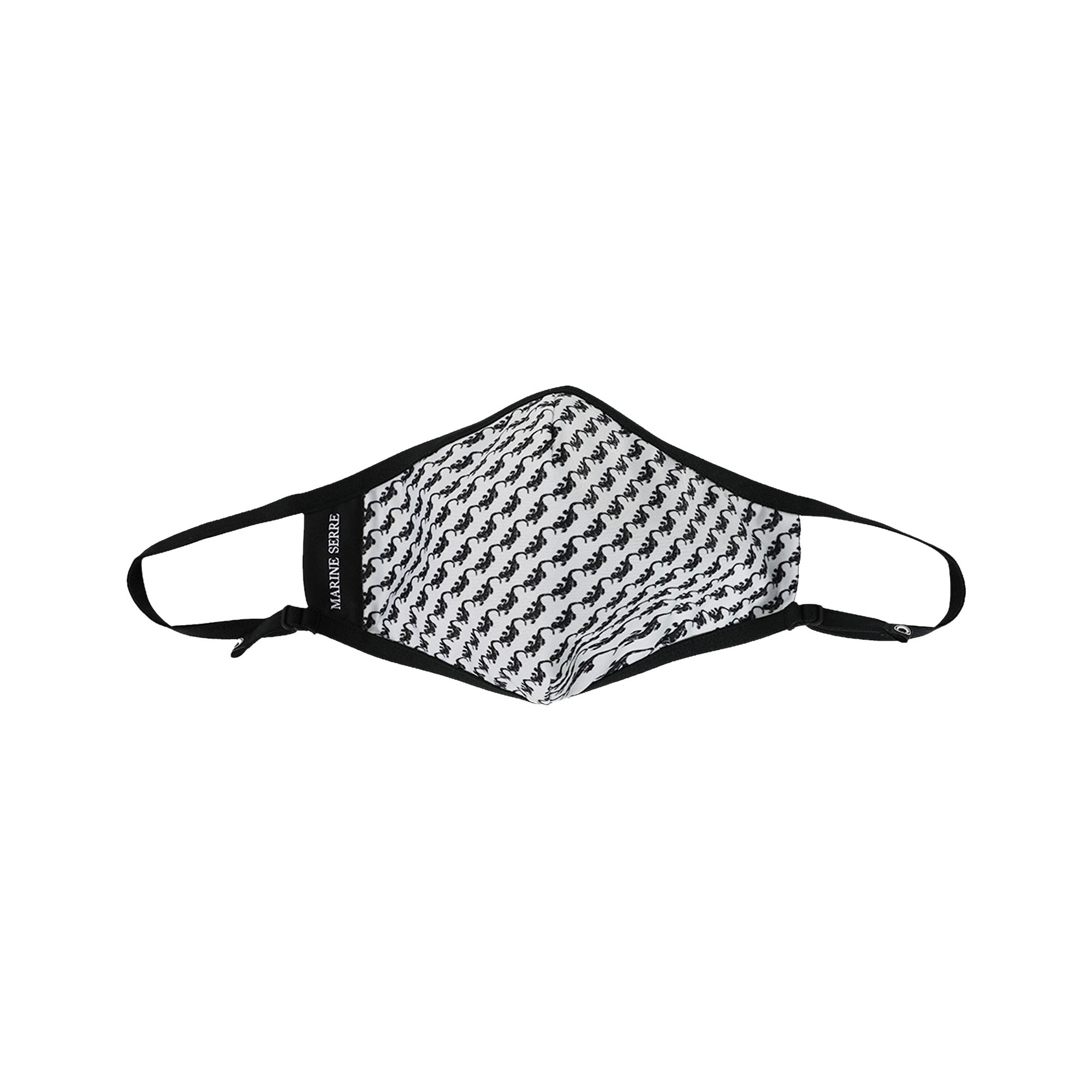 Marine Serre Gecko Jacquard Face Mask 'White' | Women's Size M/L