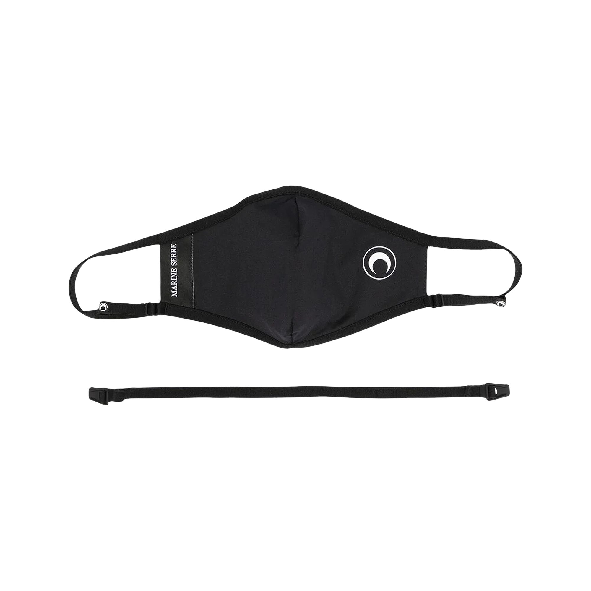 Marine Serre Crescent Moon Print Face Mask 'Black' | Women's Size S/M