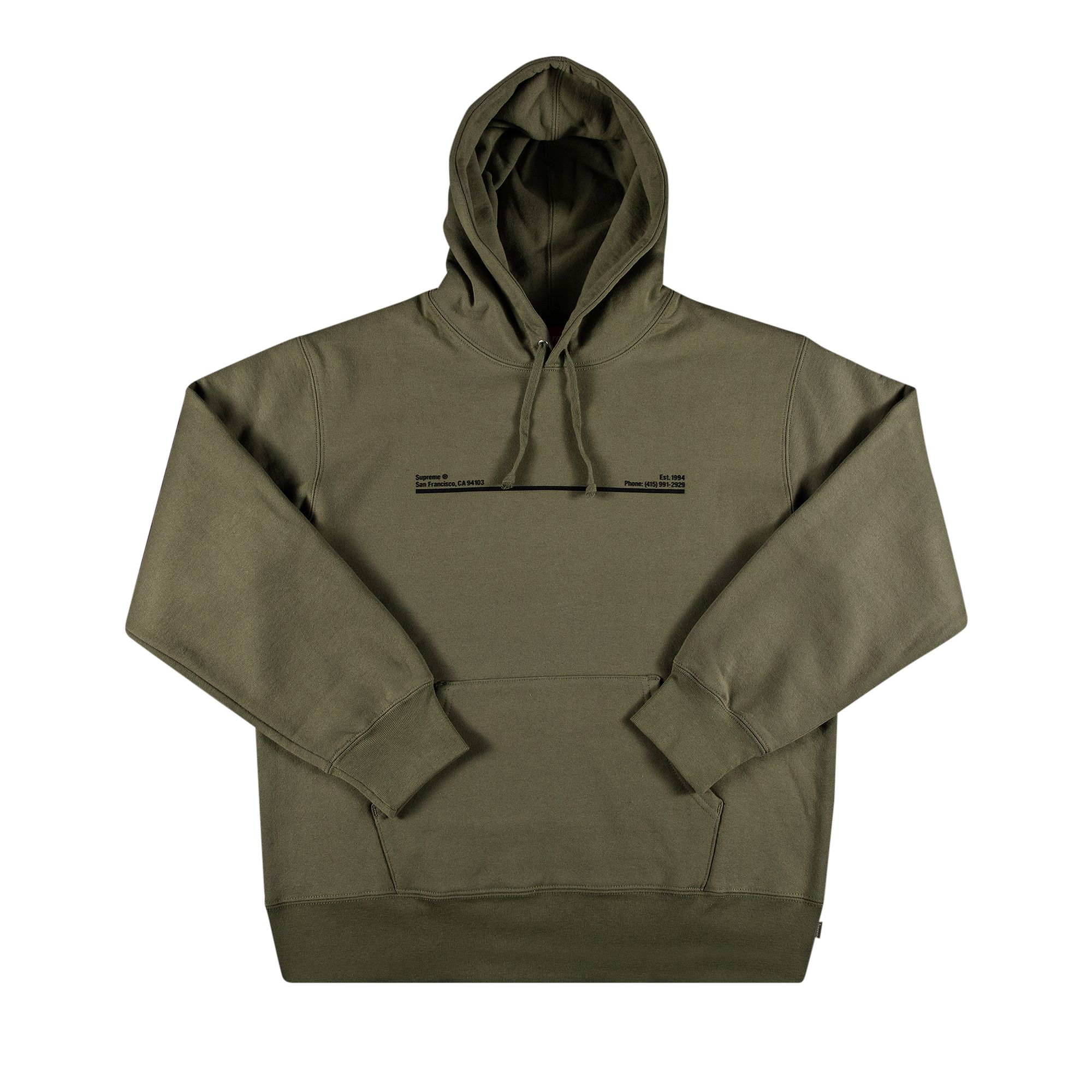 Supreme Shop Hooded Sweatshirt - San Francisco 'Light Olive' | Green | Men's Size M