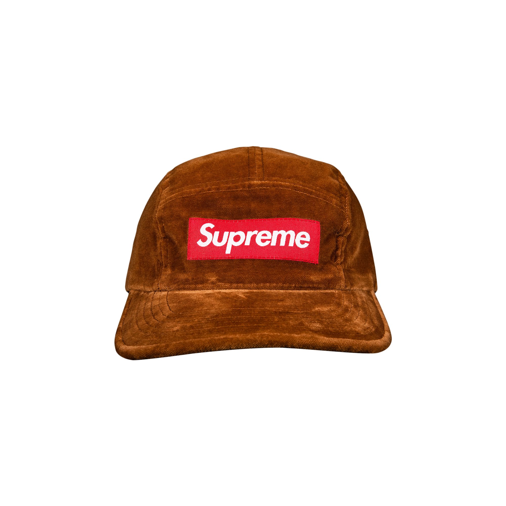 Supreme Velvet Camp Cap 'Brown' | Men's Size Onesize