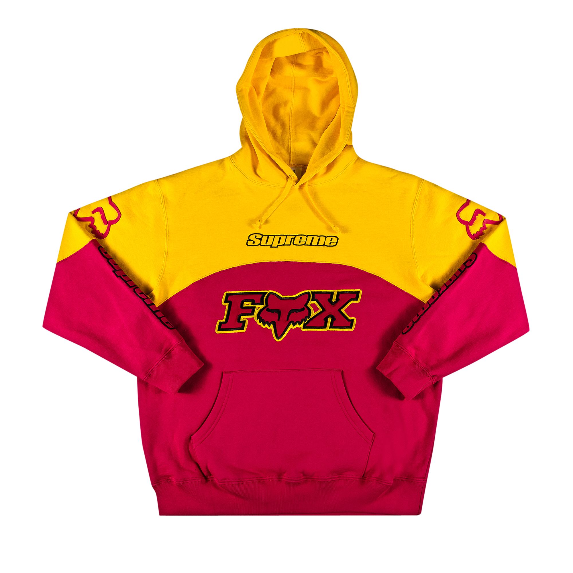 Supreme x Fox Racing Hooded Sweatshirt 'Pink' | Men's Size L