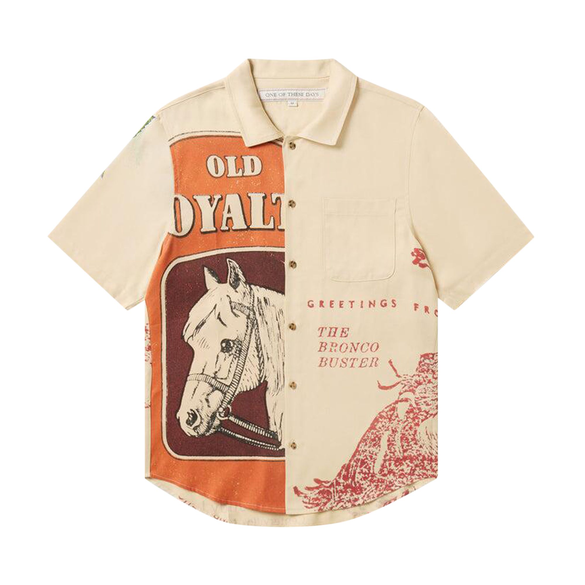 Pre-owned One Of These Days Loyalty Camp Shirt 'ivory' | White | Men's Size S