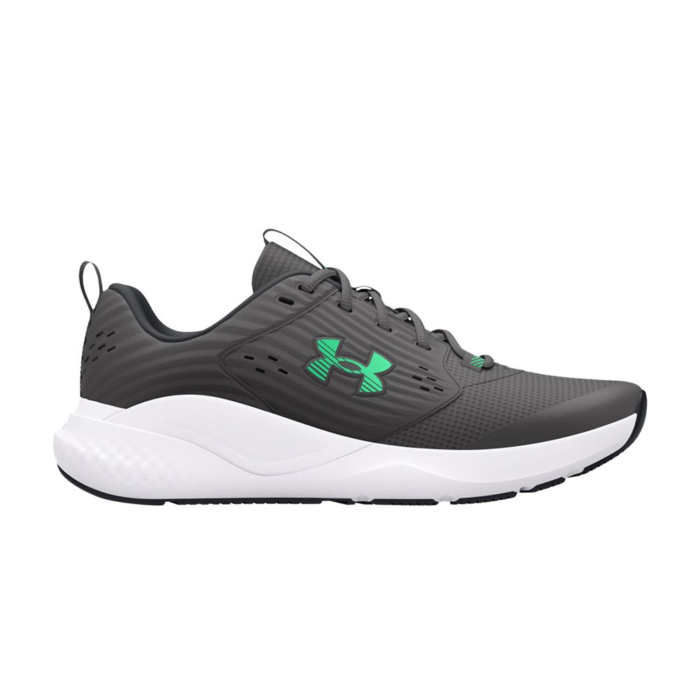 Pre-owned Under Armour Charged Commit 4 'castlerock Vapor Green' In Grey