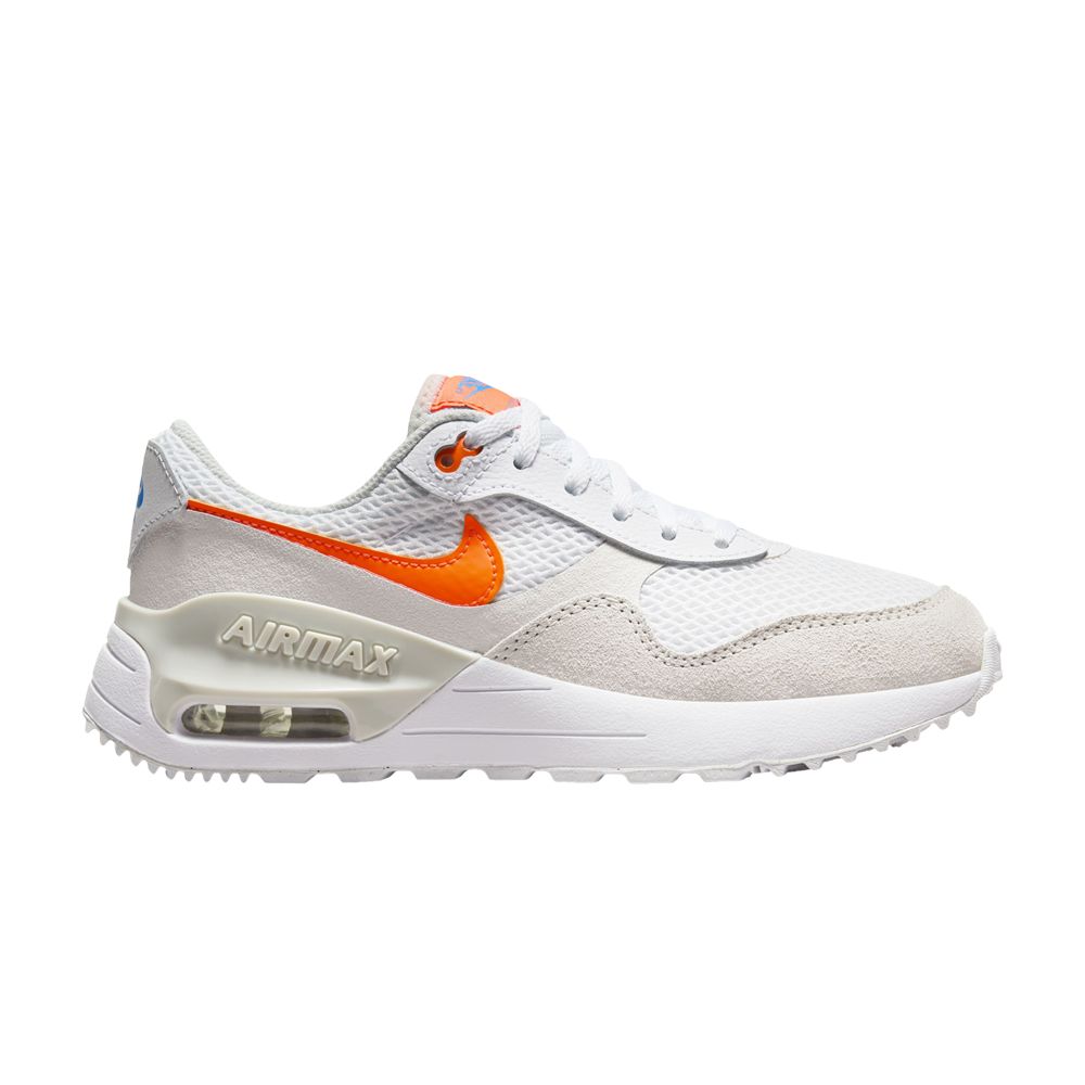 Pre-owned Nike Air Max Systm Gs 'white Total Orange' | Kid's Size 5