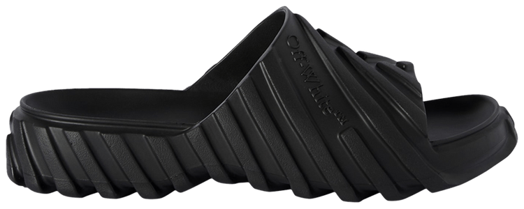 Off White Exploration Sliders Black